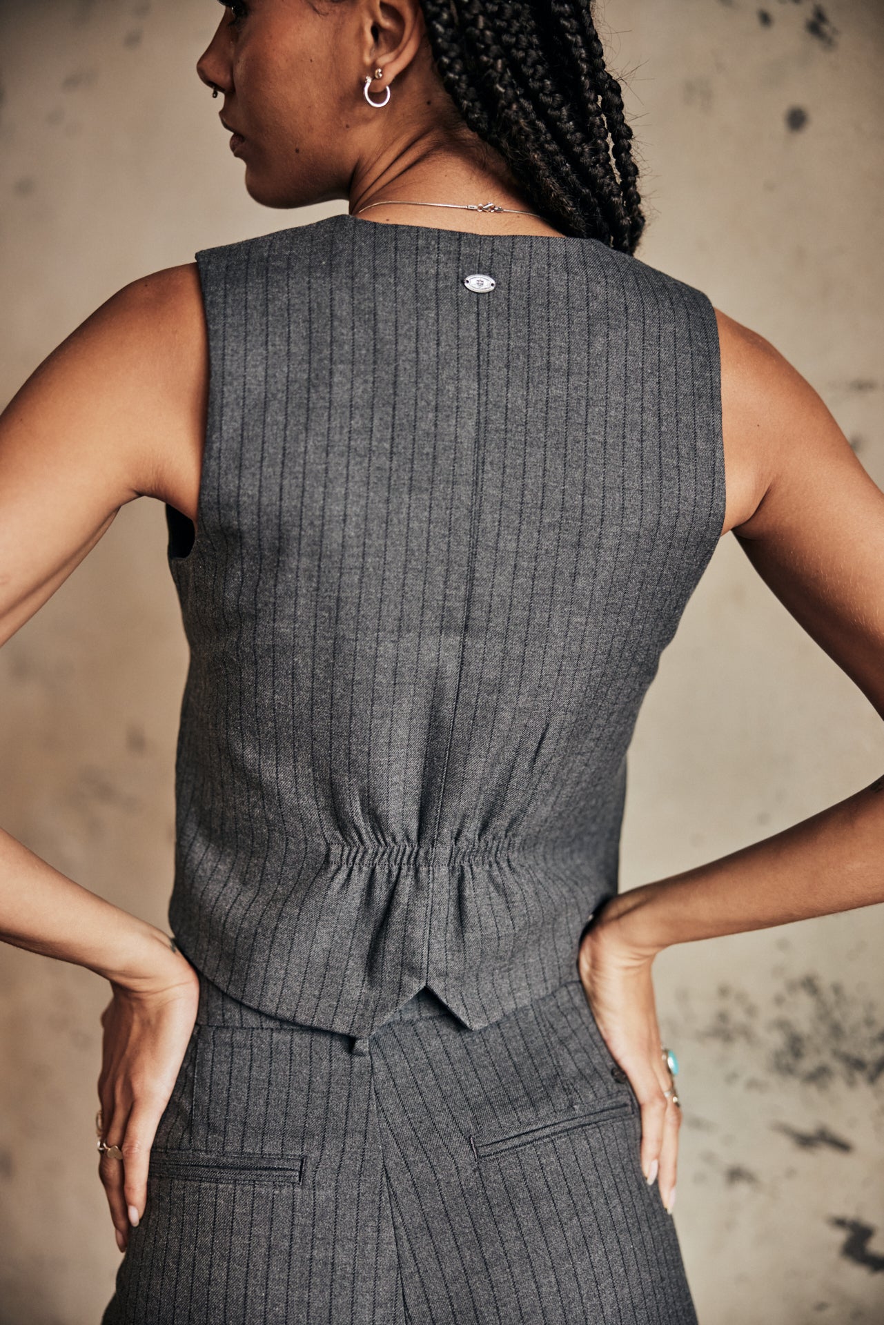 Gilet Femme Gladys Buren Grey moon rock | Freeman T. Porter