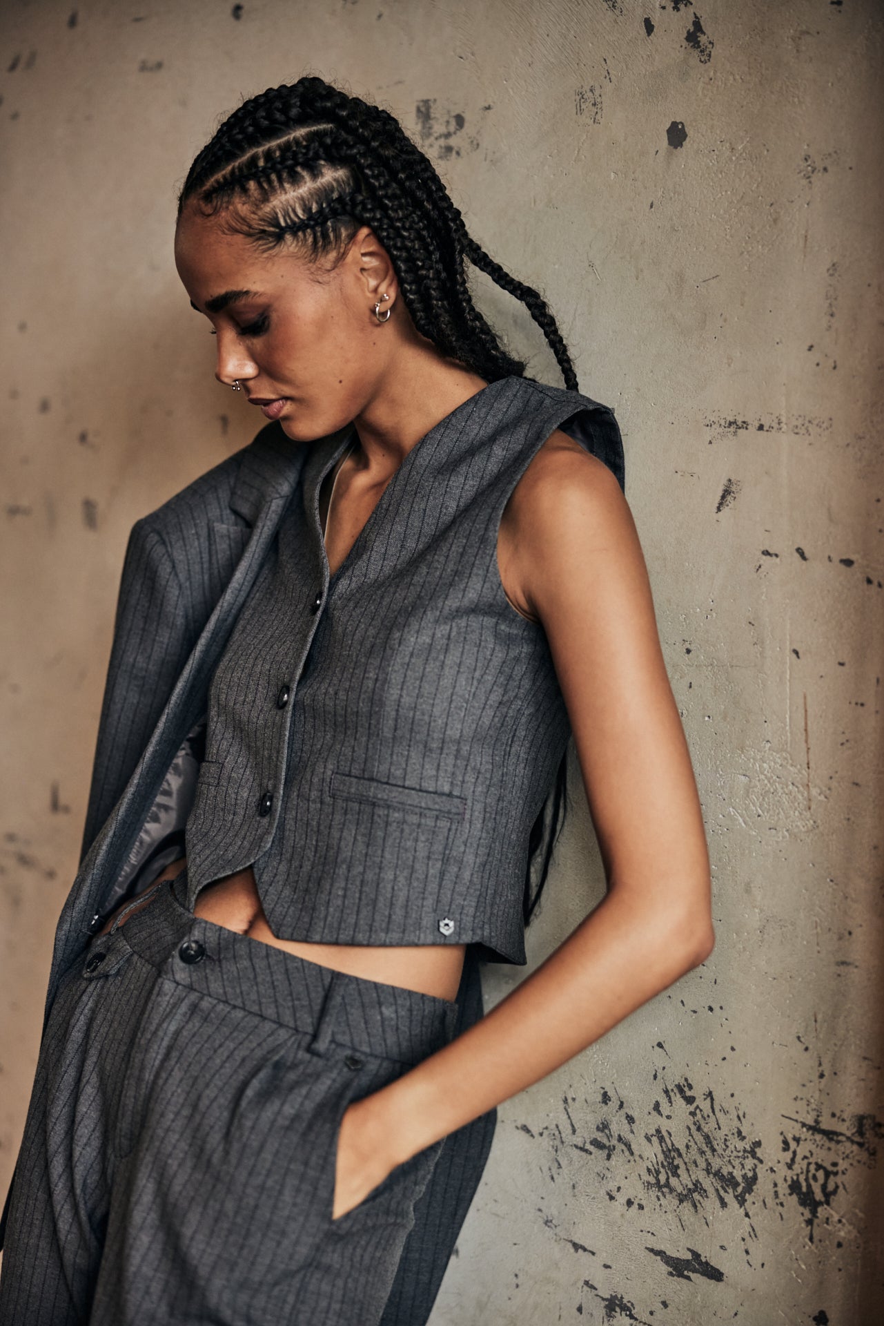 Gilet Femme Gladys Buren Grey moon rock | Freeman T. Porter