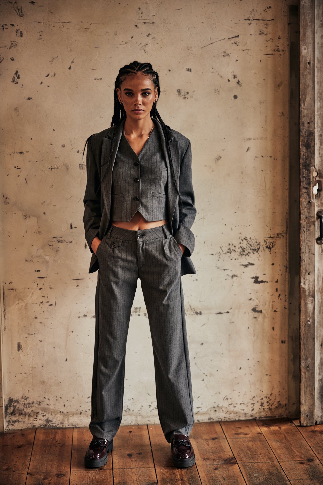Gilet Femme Gladys Buren Grey moon rock | Freeman T. Porter