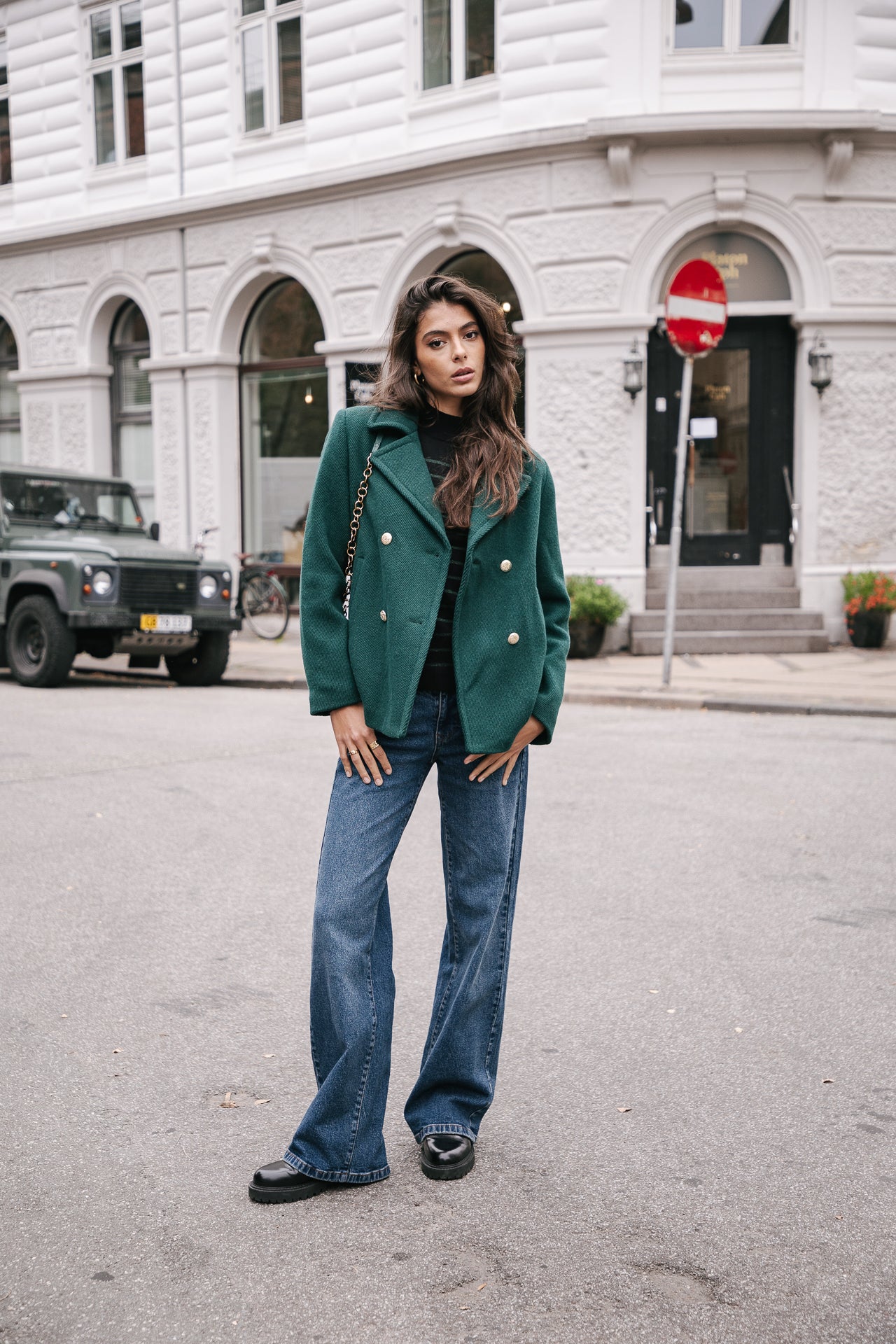 Caban Femme Veda Plain dark green | Freeman T. Porter