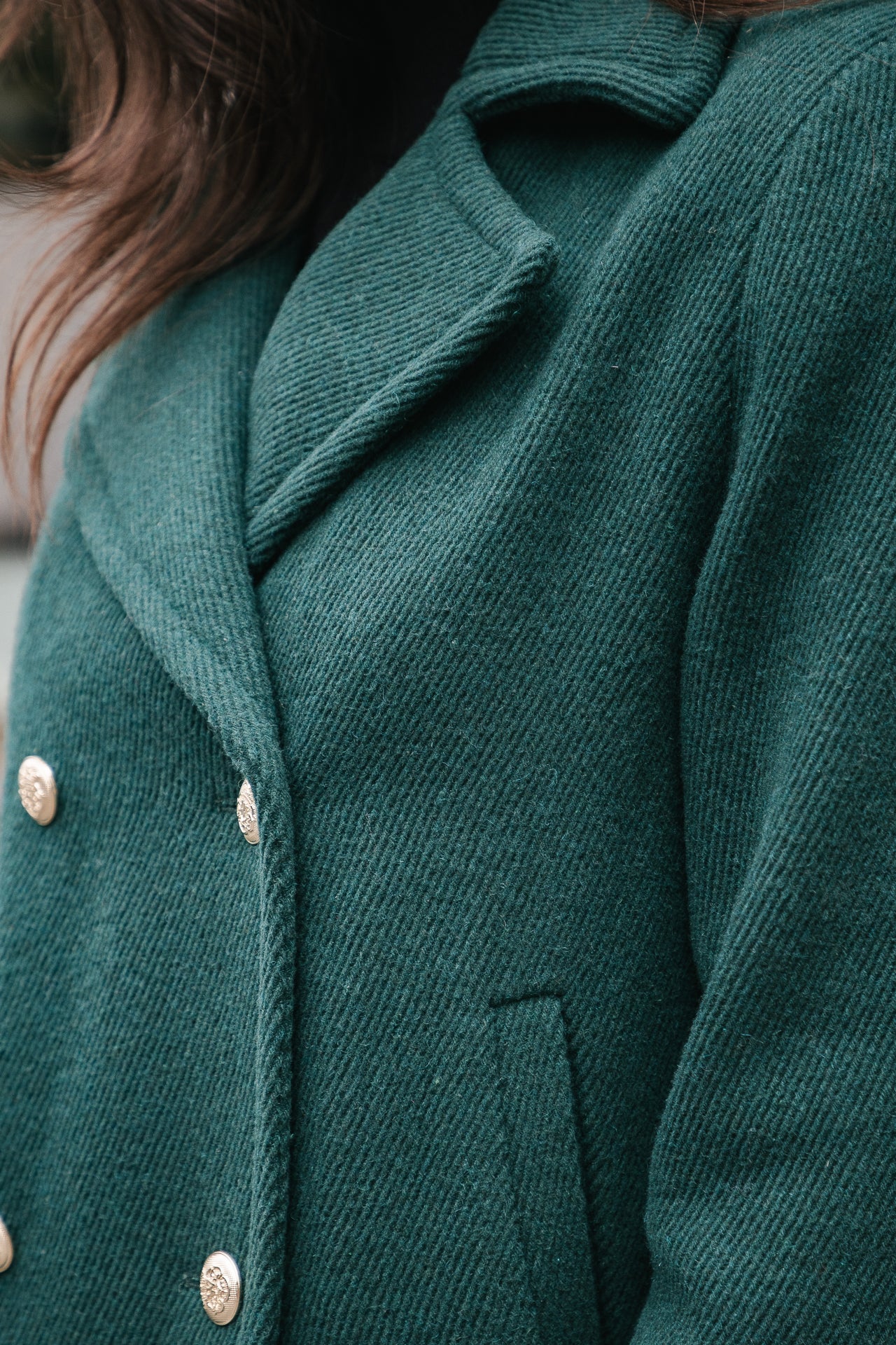 Caban Femme Veda Plain dark green | Freeman T. Porter