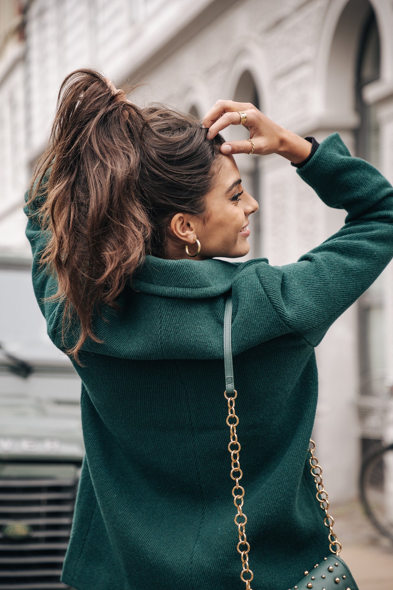 Caban Femme Veda Plain dark green | Freeman T. Porter