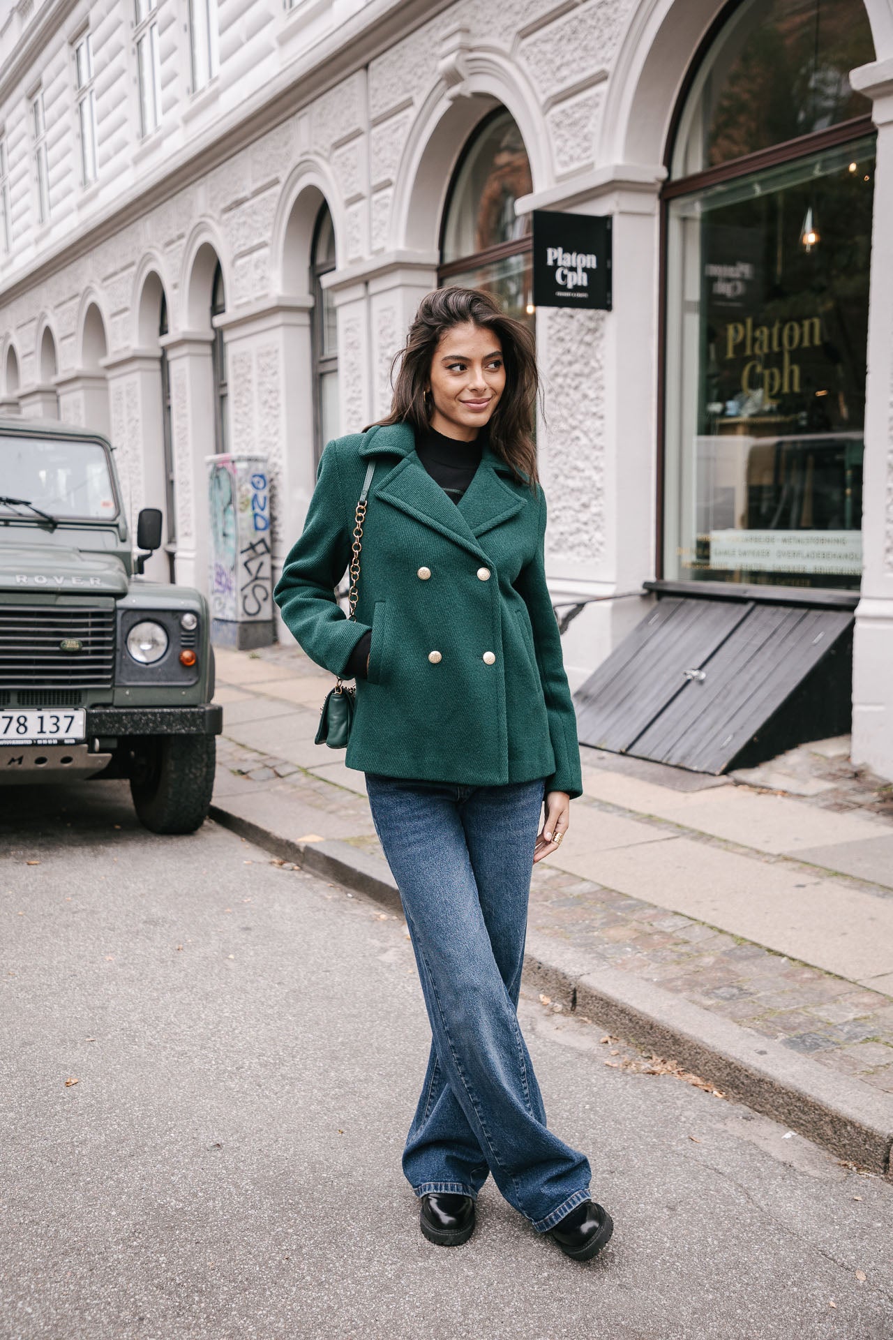 Caban Femme Veda Plain dark green | Freeman T. Porter
