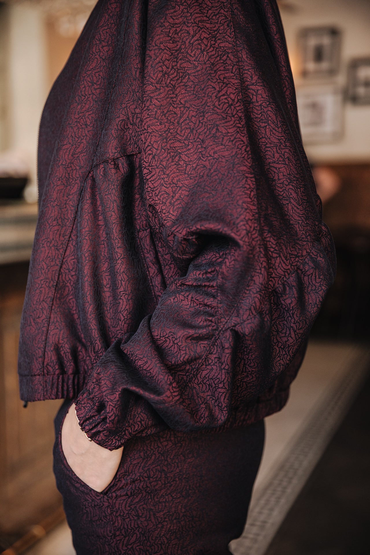 Bomber Femme Beckie Darkside cabernet | Freeman T. Porter