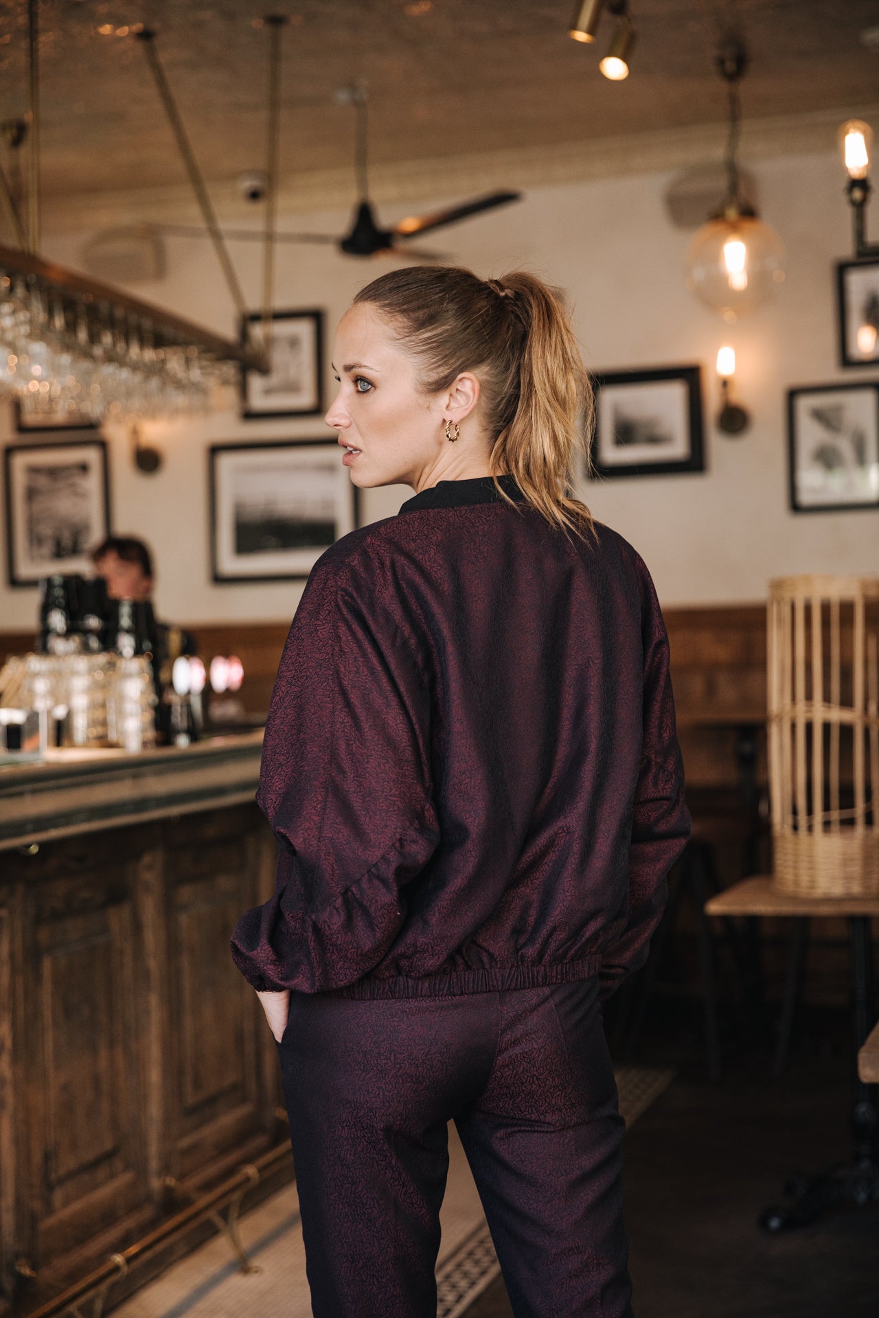Bomber Femme Beckie Darkside cabernet | Freeman T. Porter