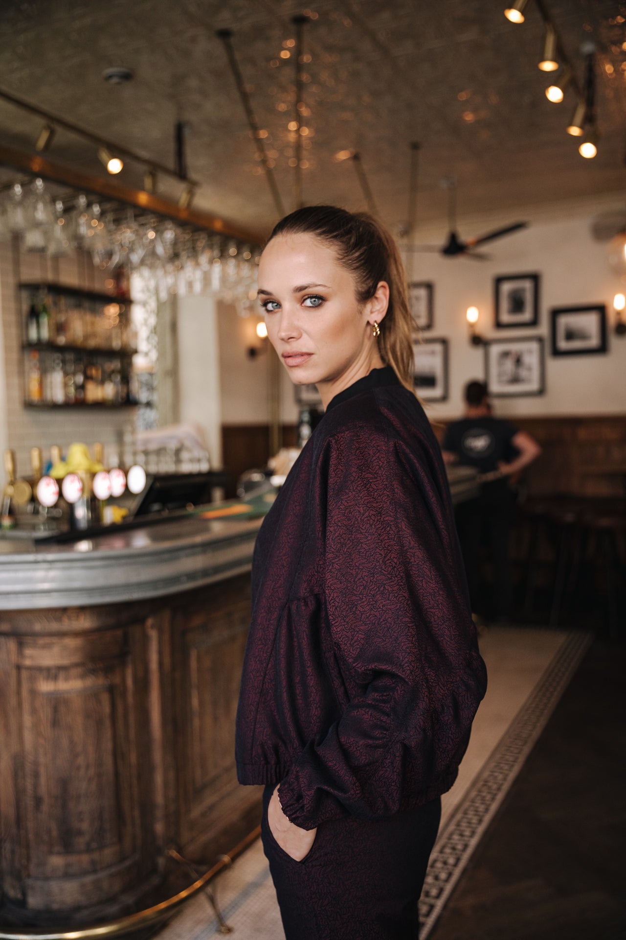 Bomber Femme Beckie Darkside cabernet | Freeman T. Porter