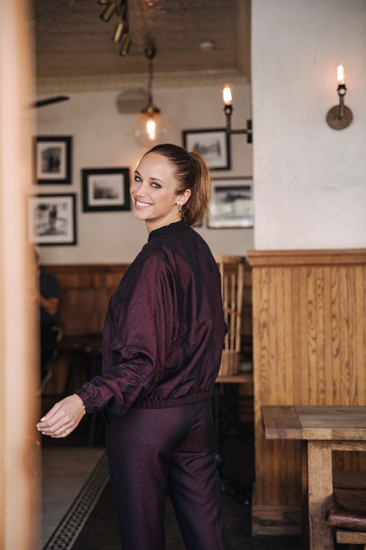 Bomber Femme Beckie Darkside cabernet | Freeman T. Porter