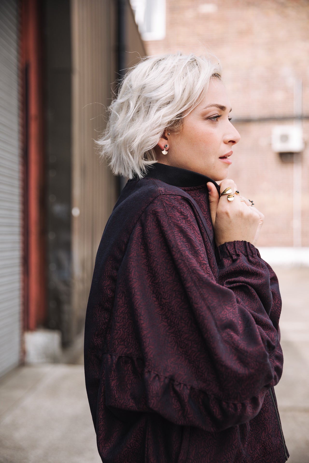 Bomber Femme Beckie Darkside cabernet | Freeman T. Porter