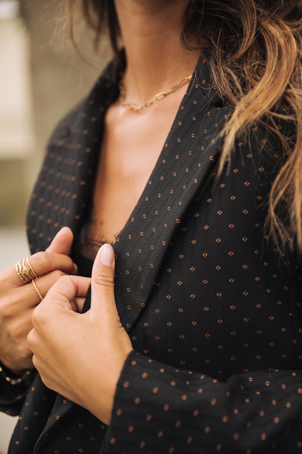 Blazer asymétrique Femme Amanda Venezia black | Freeman T. Porter