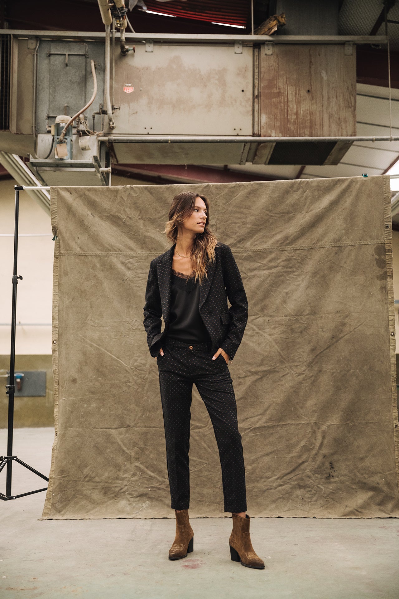 Blazer asymétrique Femme Amanda Venezia black | Freeman T. Porter