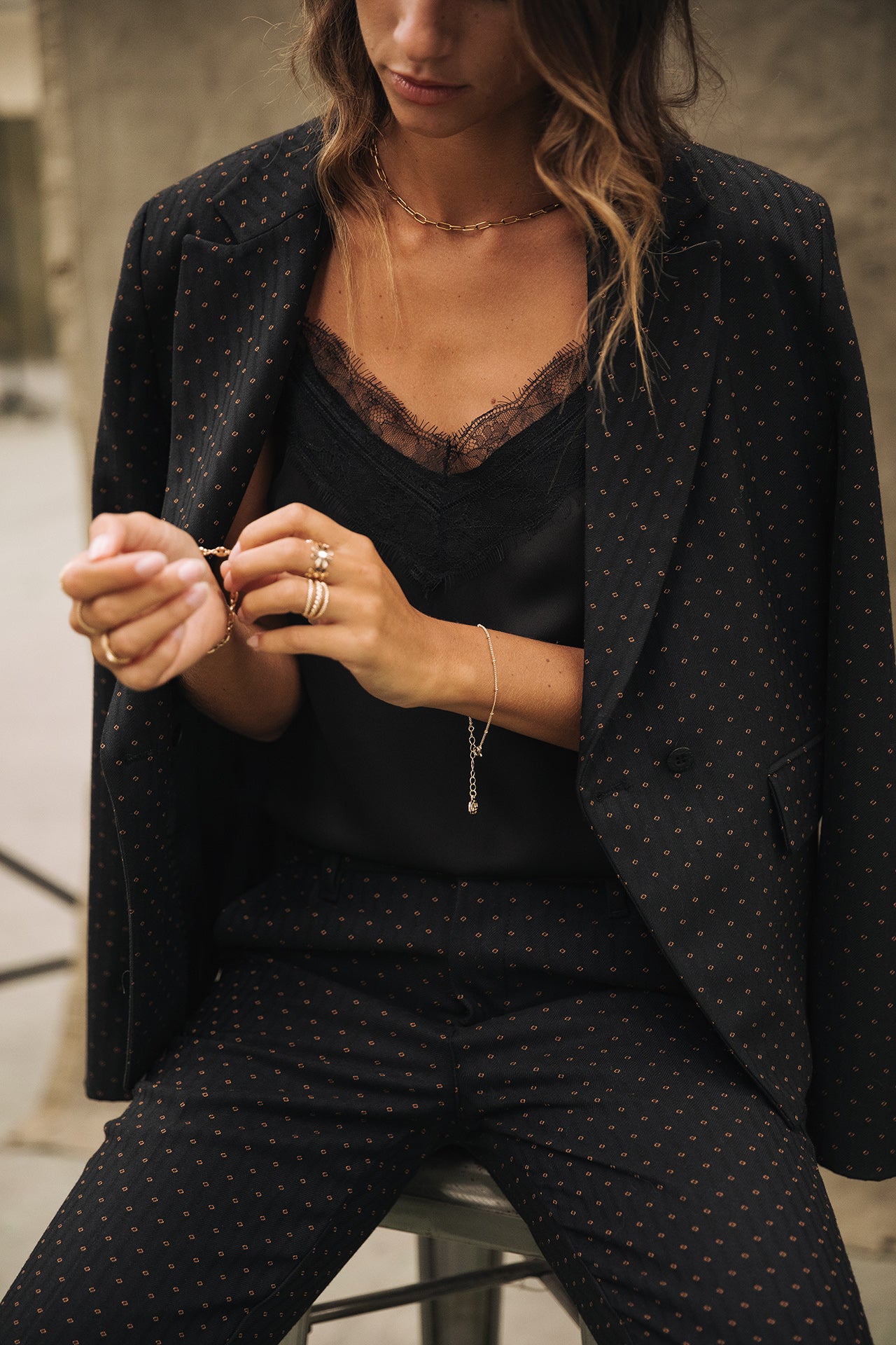 Blazer asymétrique Femme Amanda Venezia black | Freeman T. Porter