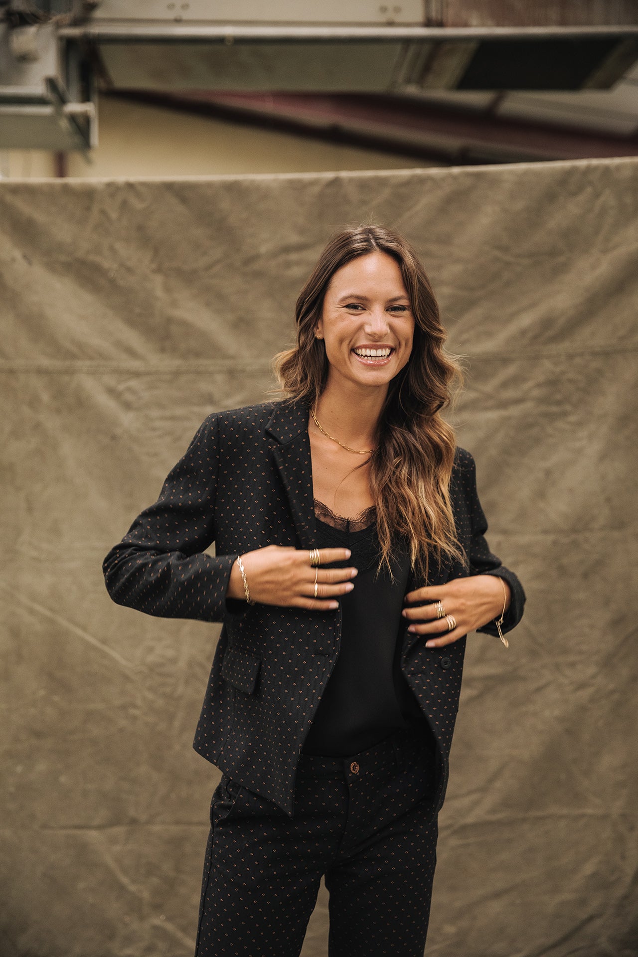 Blazer asymétrique Femme Amanda Venezia black | Freeman T. Porter