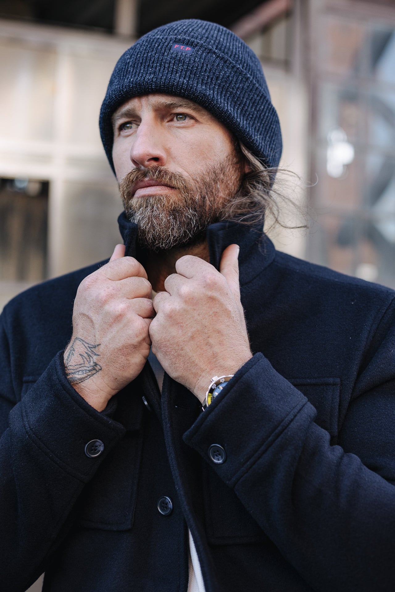 Veste en drap de laine Men Izak Cosy total eclipse | Freeman T. Porter