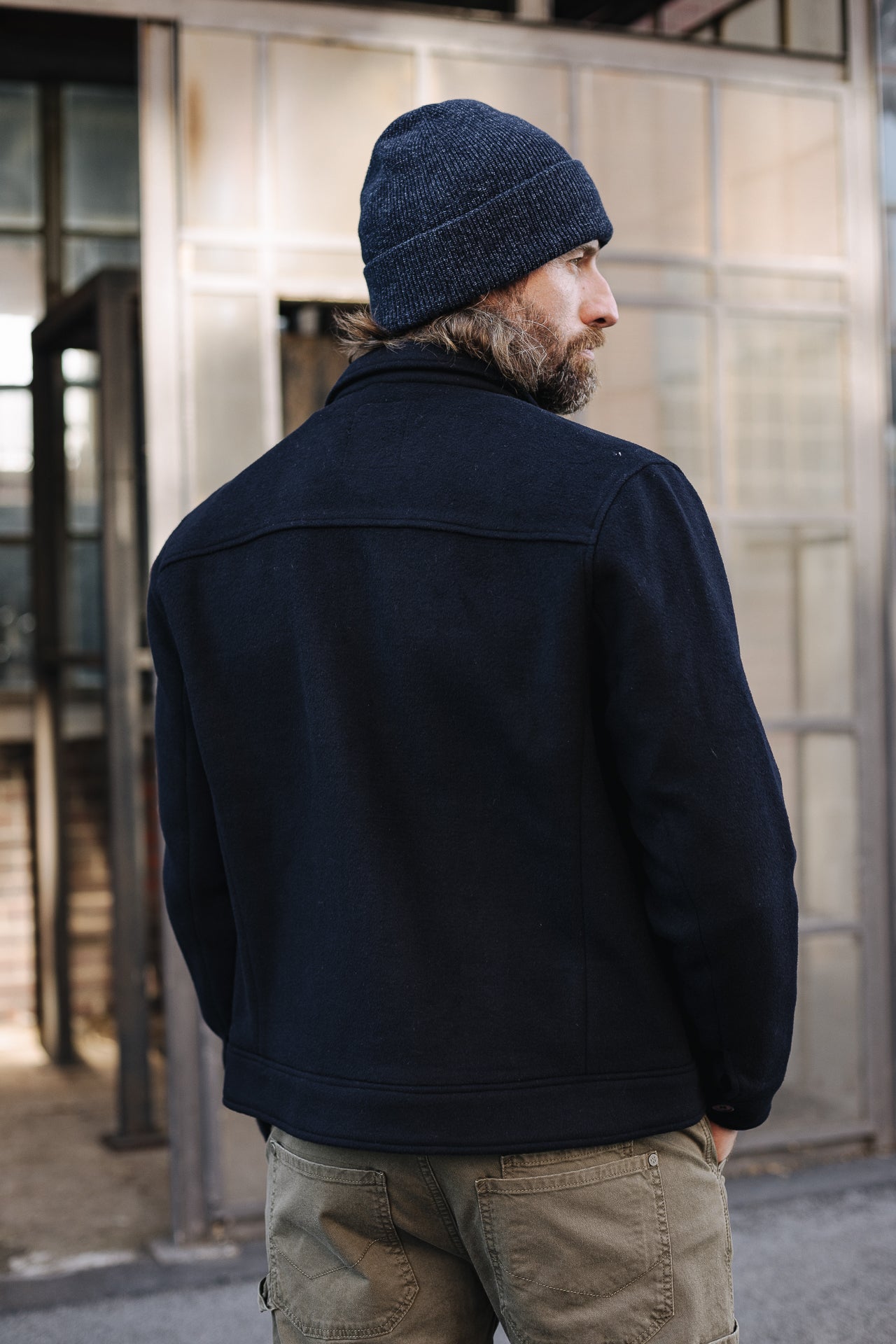Veste en drap de laine Men Izak Cosy total eclipse | Freeman T. Porter