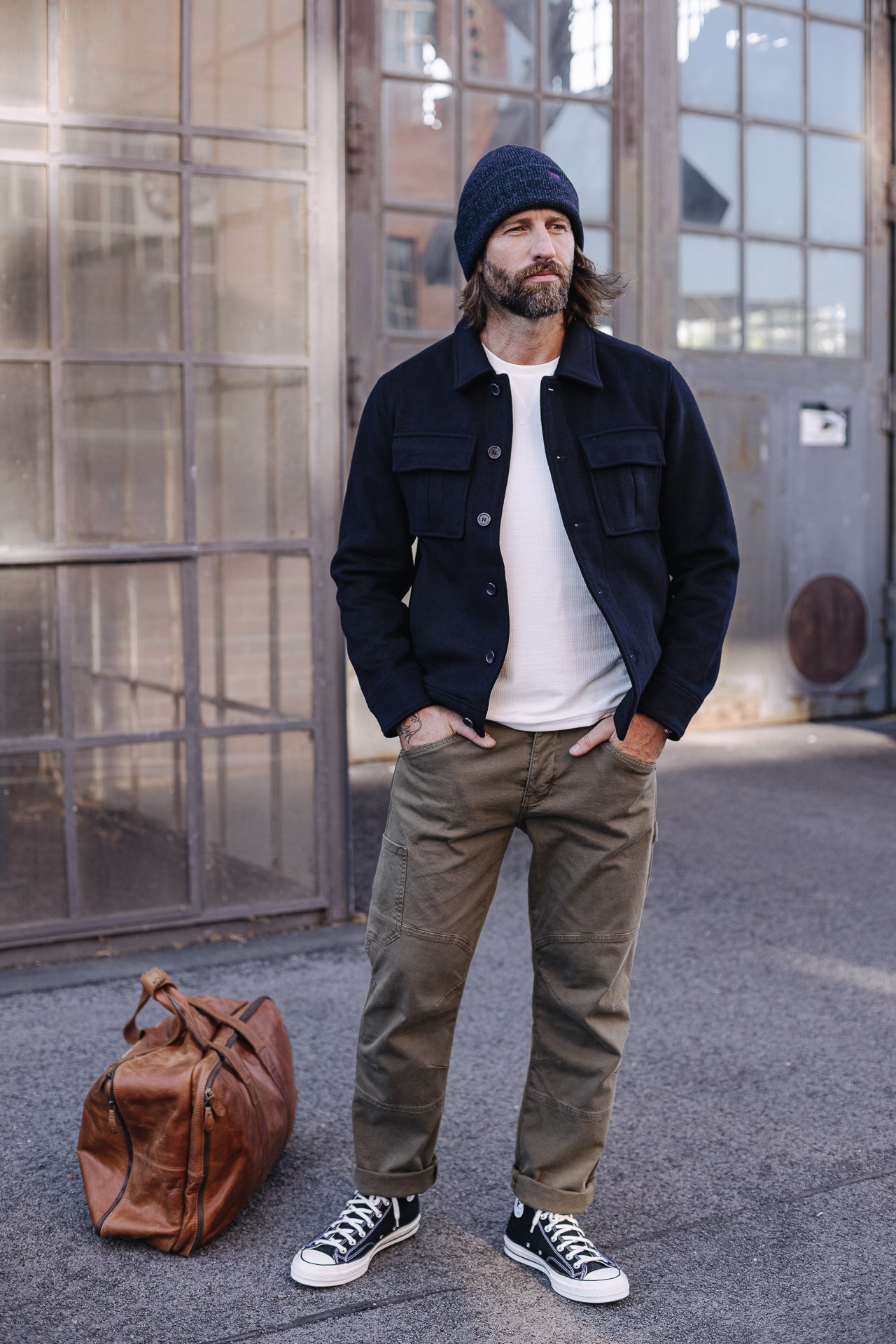 Veste en drap de laine Men Izak Cosy total eclipse | Freeman T. Porter