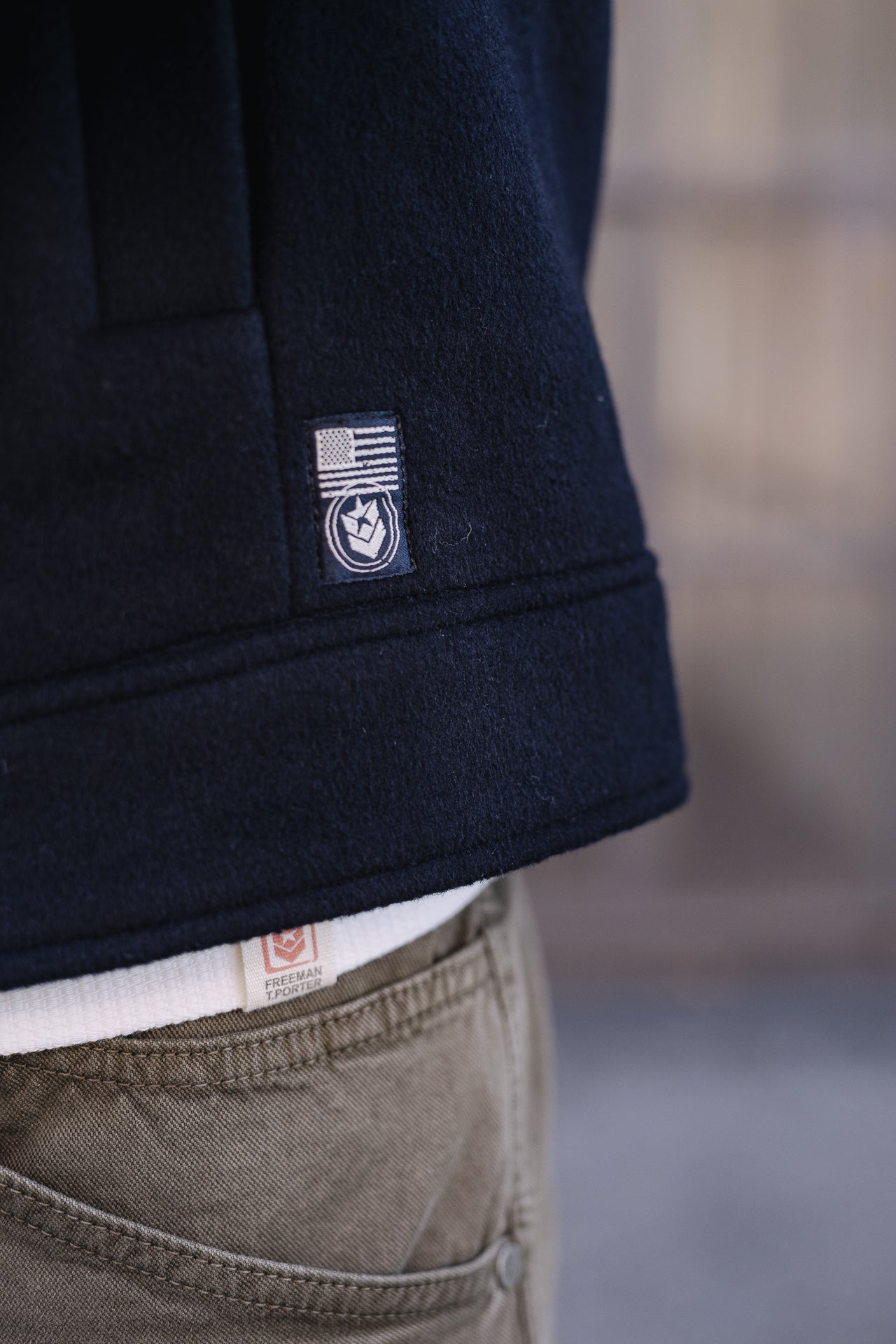 Veste en drap de laine Men Izak Cosy total eclipse | Freeman T. Porter