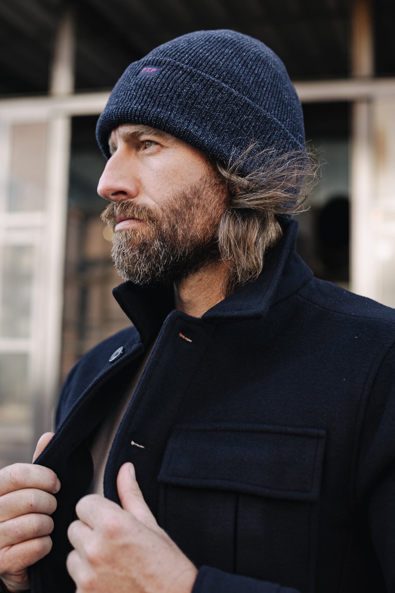 Veste en drap de laine Men Izak Cosy total eclipse | Freeman T. Porter