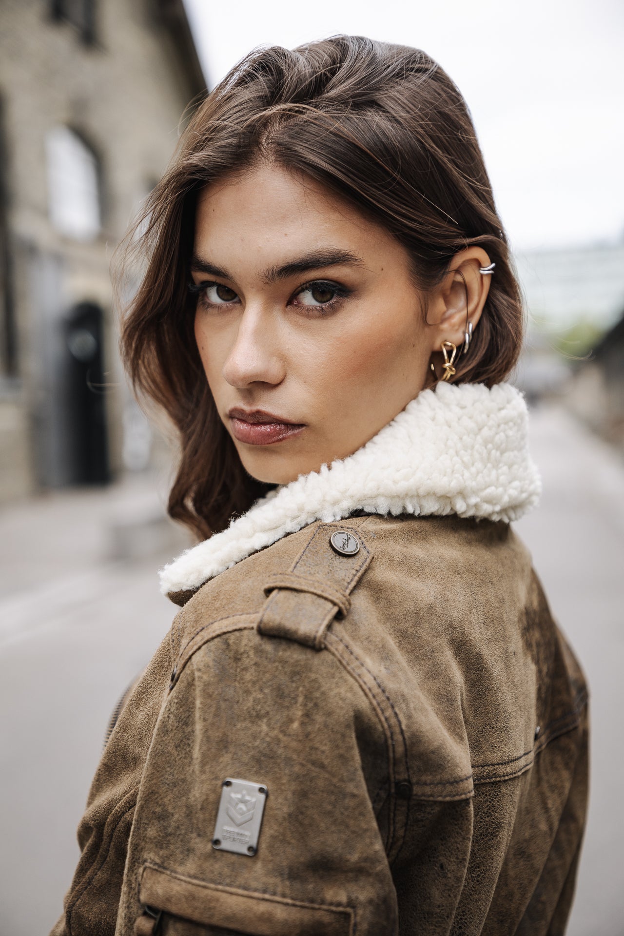 Veste en cuir Femme Siana Used Leather capers | Freeman T. Porter