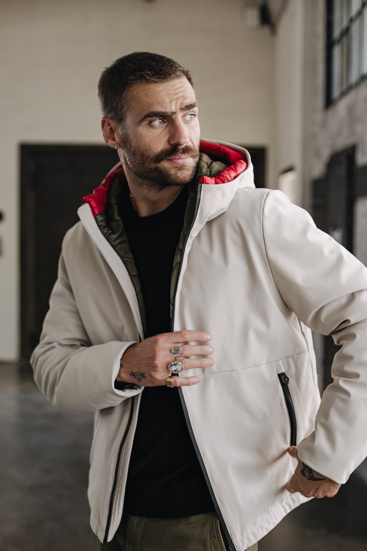 Short Jacket Men Belleau stone | Freeman T. Porter
