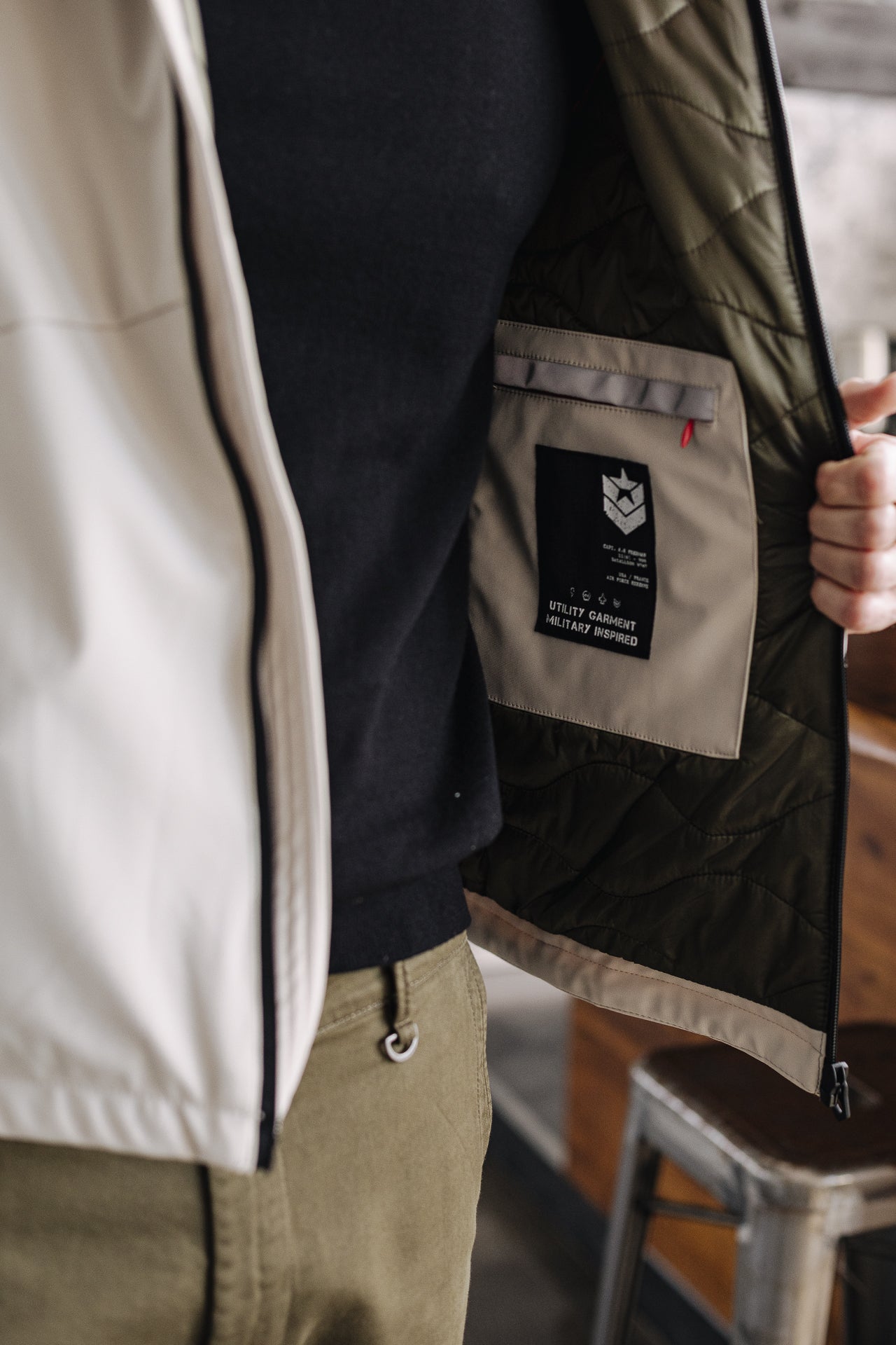 Short Jacket Men Belleau stone | Freeman T. Porter