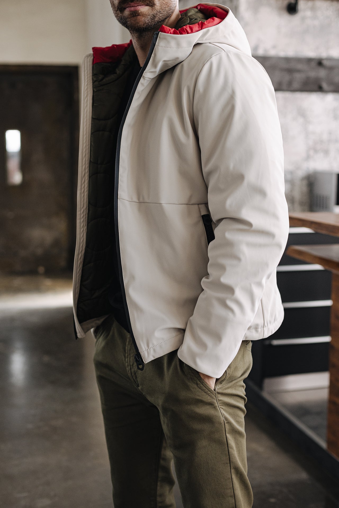 Short Jacket Men Belleau stone | Freeman T. Porter