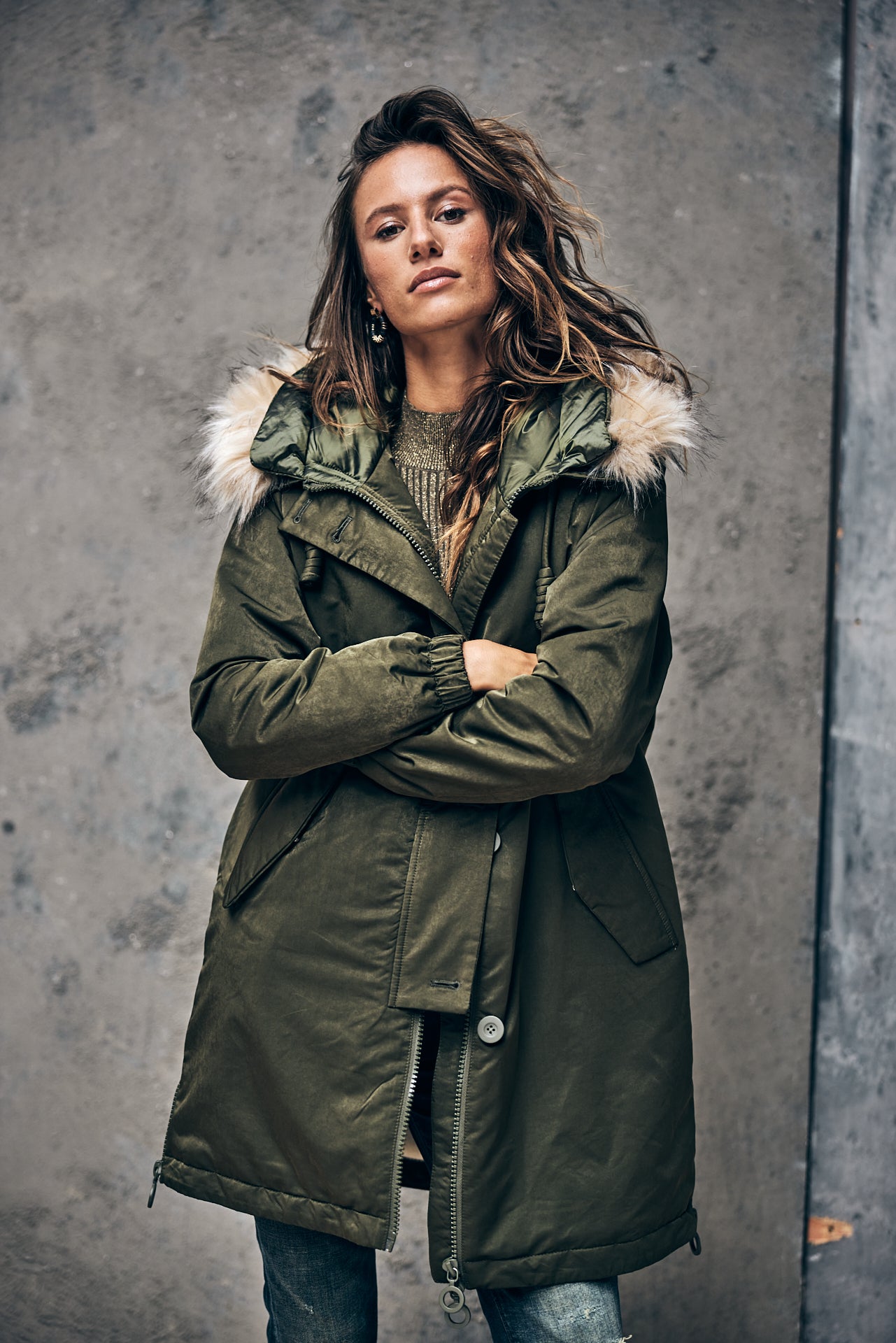 Parka Mujer Bailee chino green | Freeman T. Porter