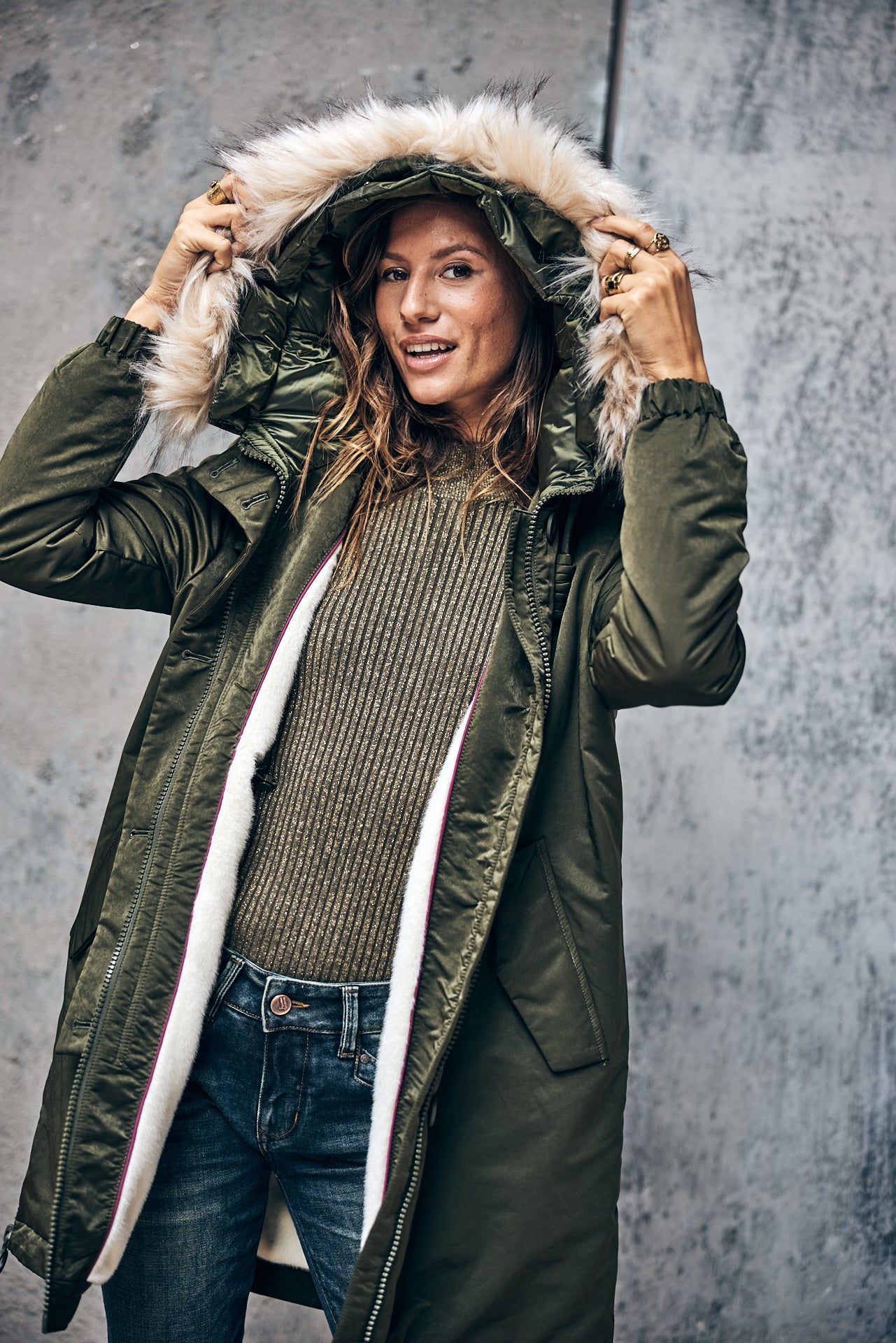 Parka Femme Bailee chino green | Freeman T. Porter
