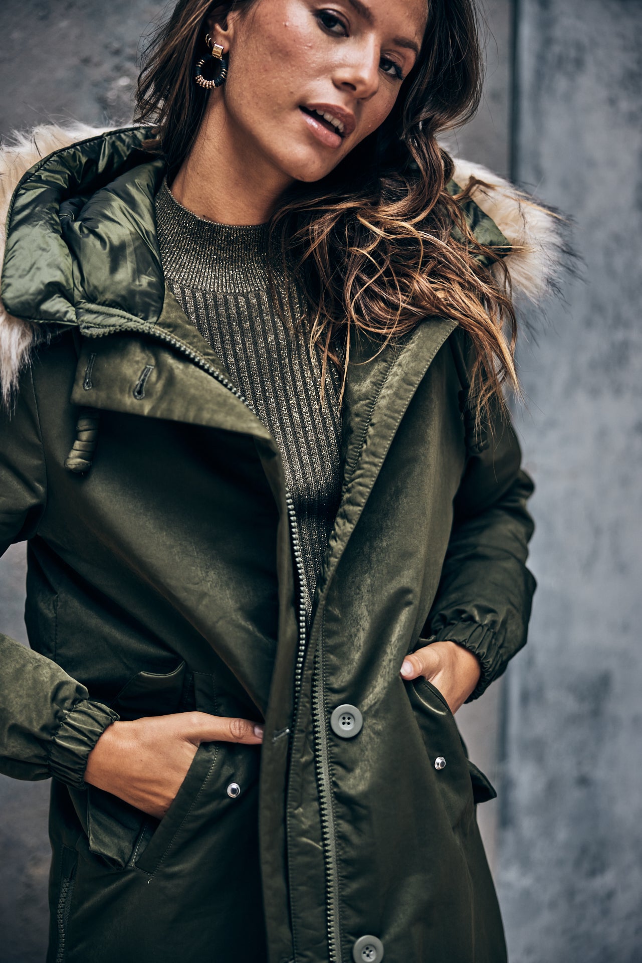 Parka Femme Bailee chino green | Freeman T. Porter