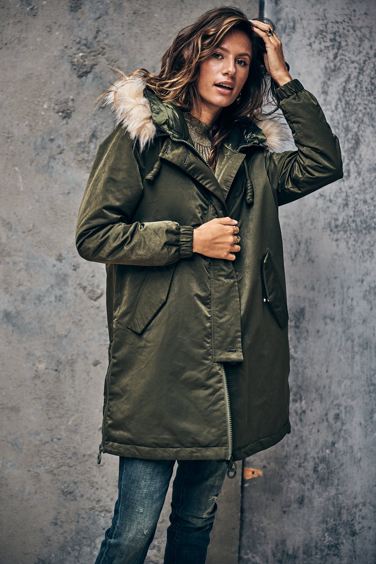Parka Femme Bailee chino green | Freeman T. Porter