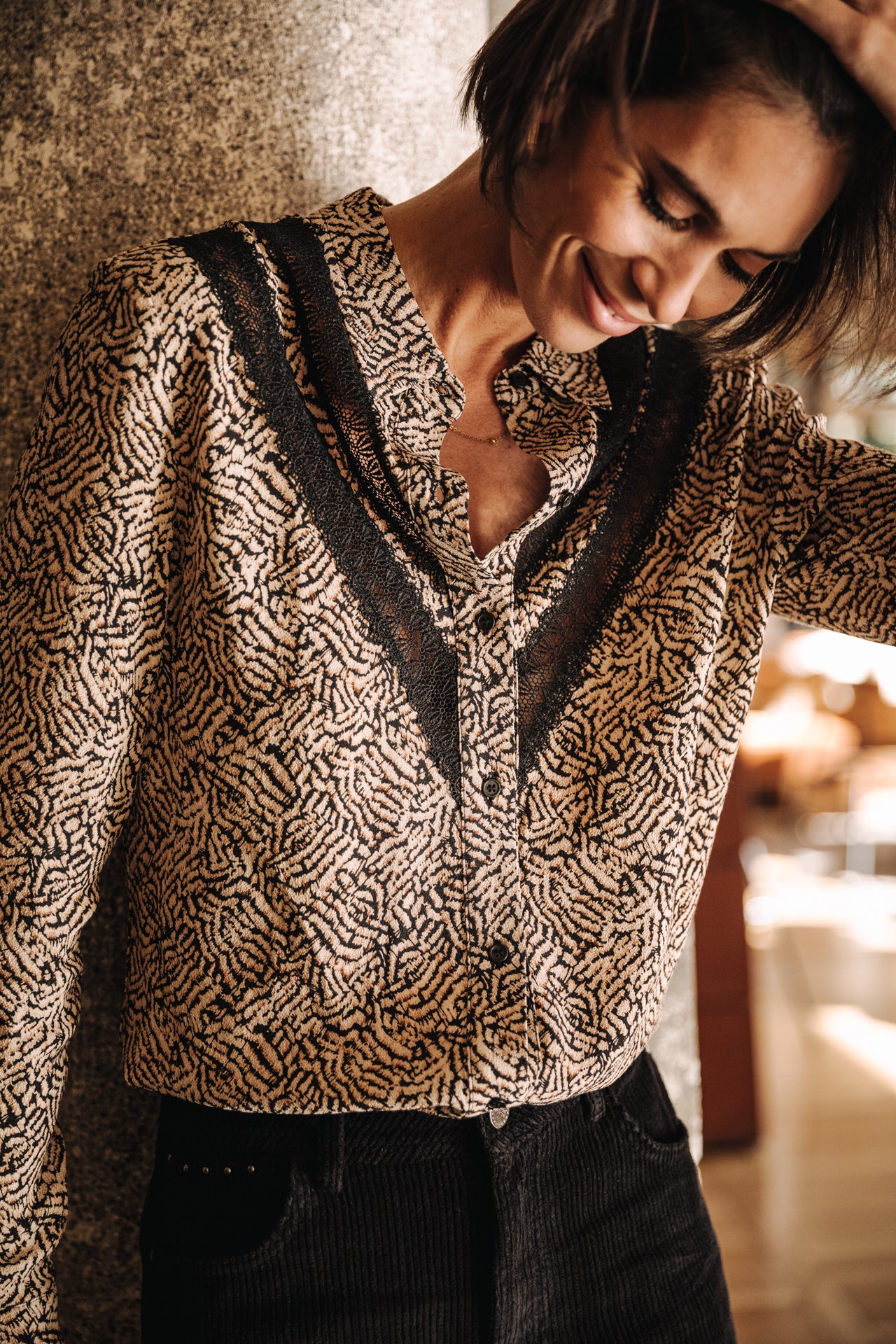Top manches longues Mujer Cecily Papyrus original | Freeman T. Porter