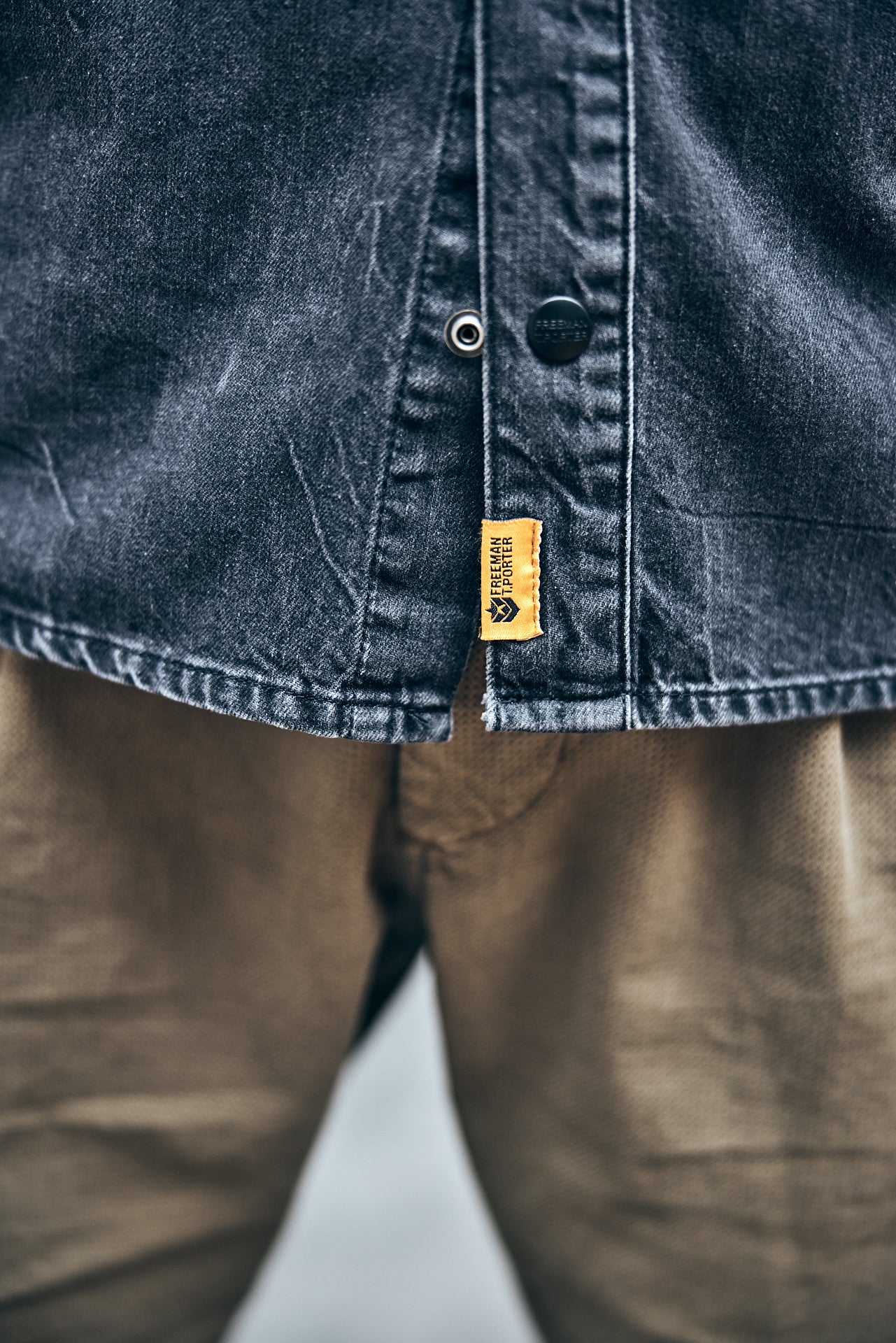 Chemise coupe droite Men Rick Denim bravas | Freeman T. Porter