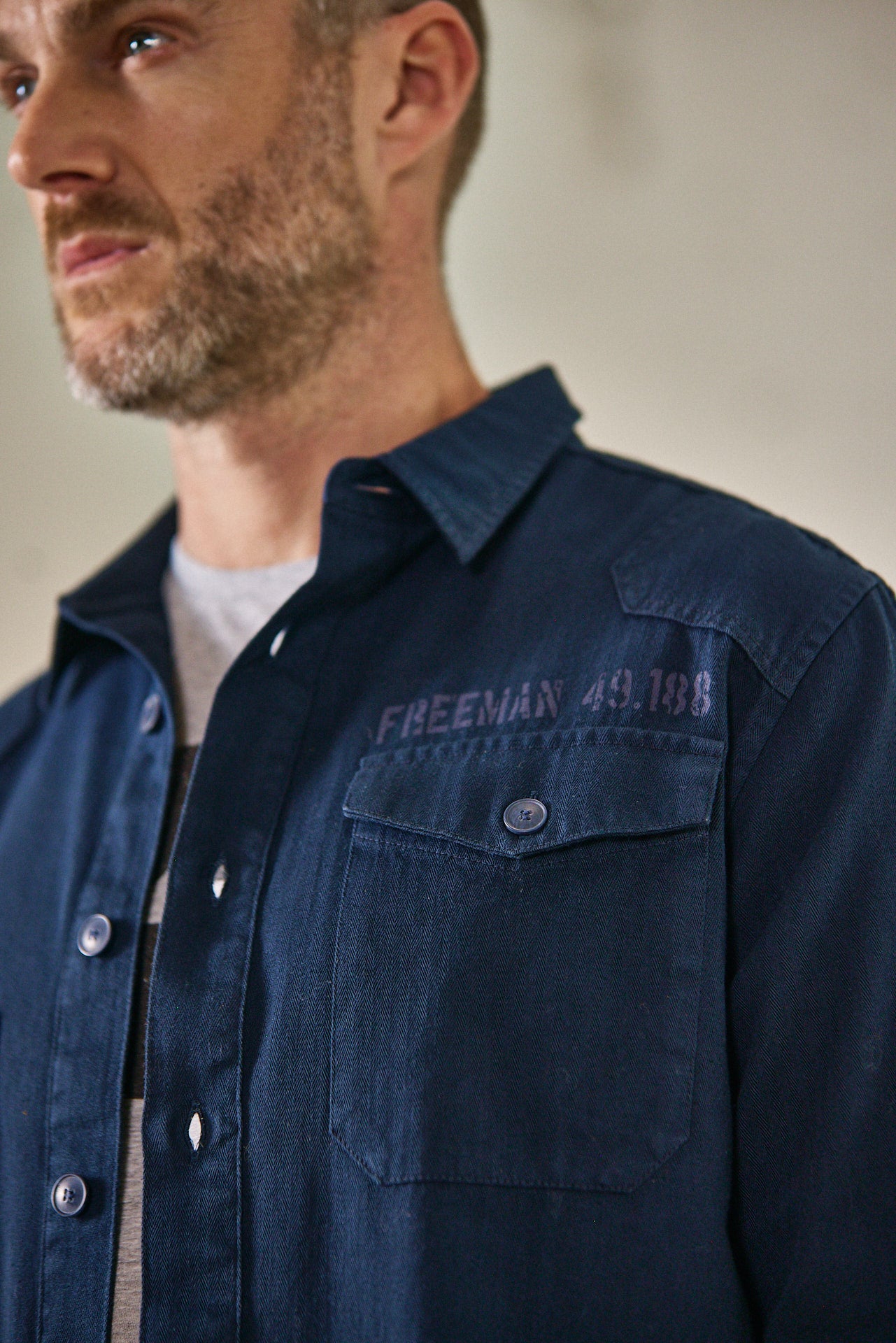 Chemise coupe droite Men Asher Bond storm | Freeman T. Porter