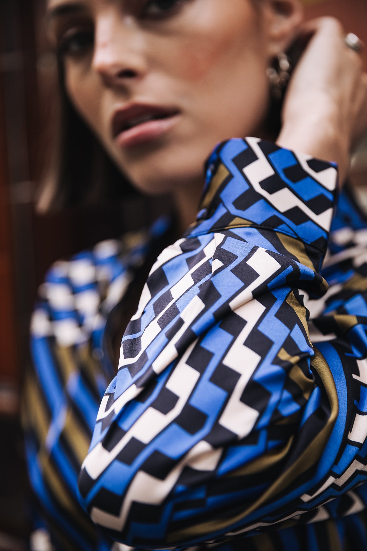 Top manches longues Mujer Belona Zag electric blue | Freeman T. Porter