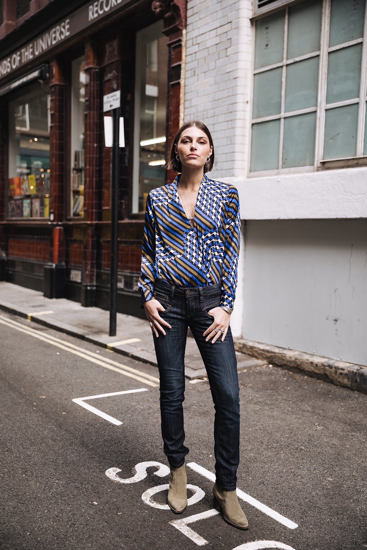 Top manches longues Mujer Belona Zag electric blue | Freeman T. Porter