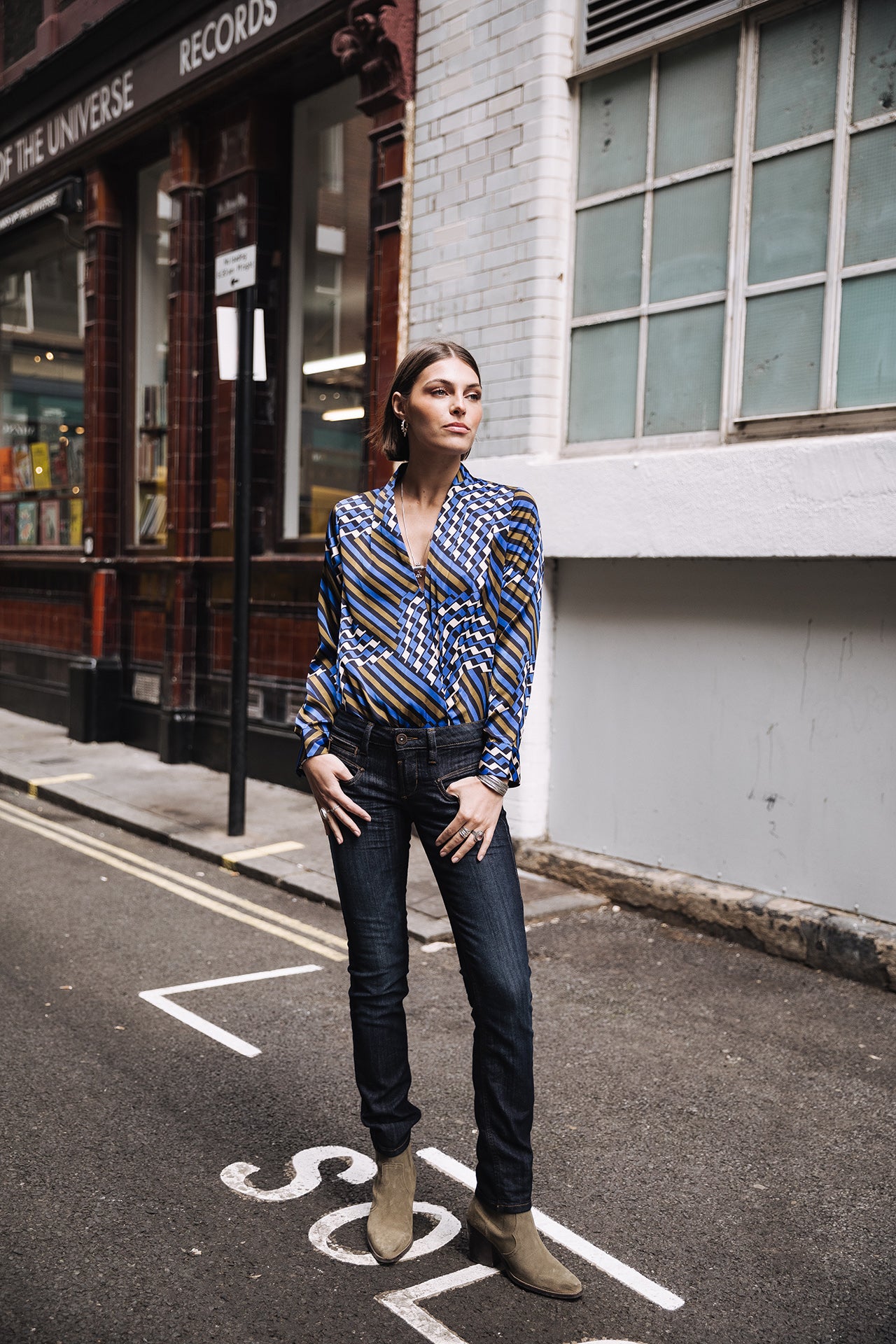 Top manches longues Mujer Belona Zag electric blue | Freeman T. Porter