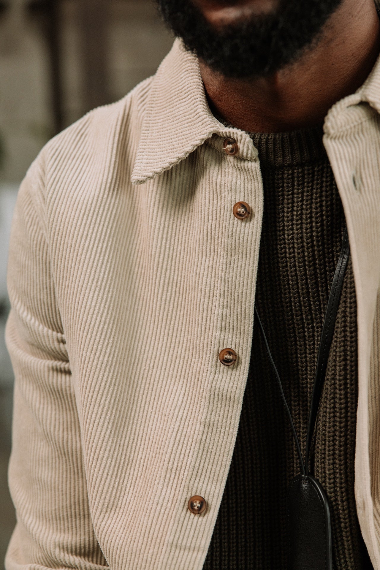 Chemise en velours Hombres Paolo Corduroy abbey stone | Freeman T. Porter