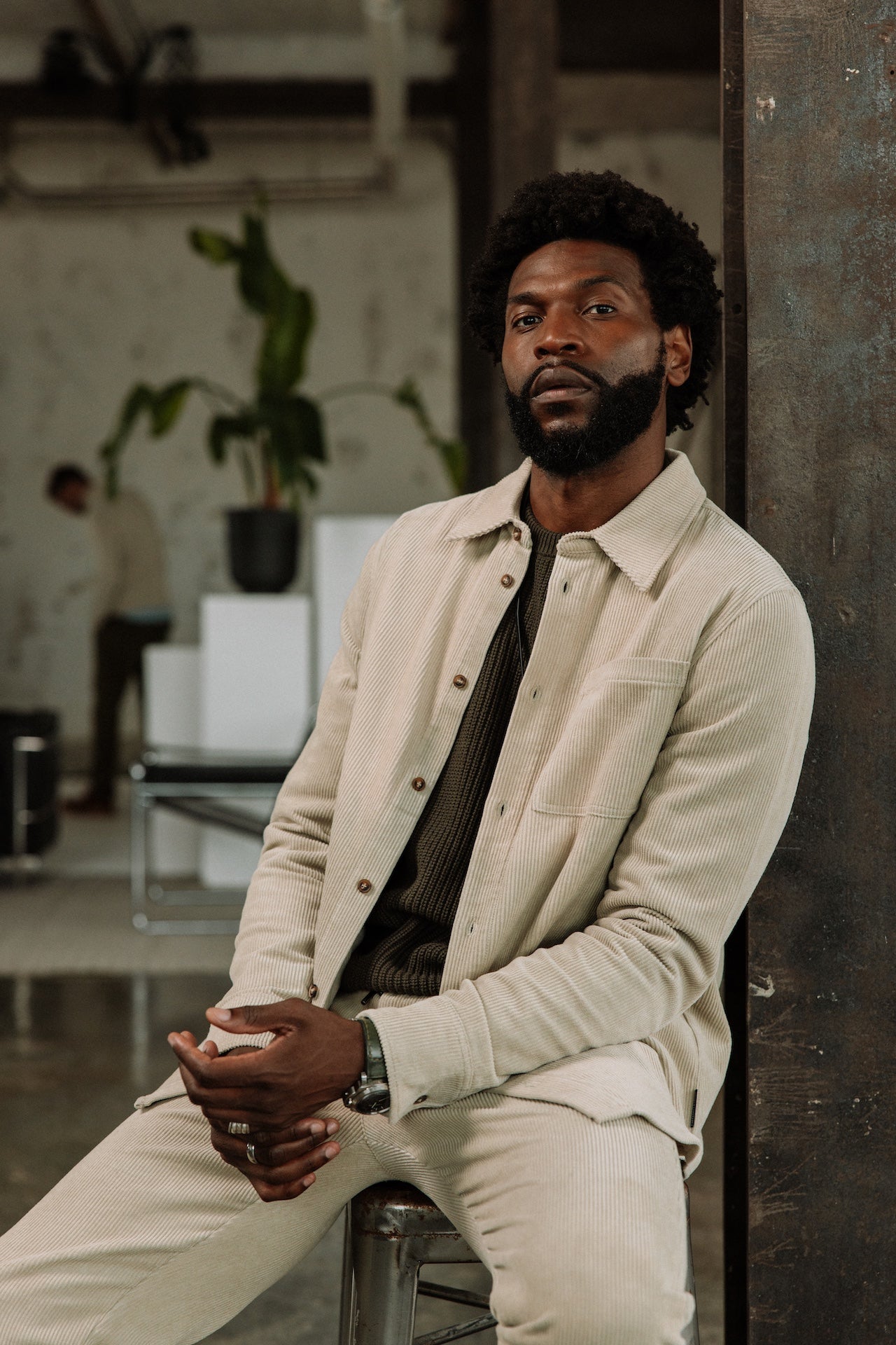 Chemise en velours Hombres Paolo Corduroy abbey stone | Freeman T. Porter