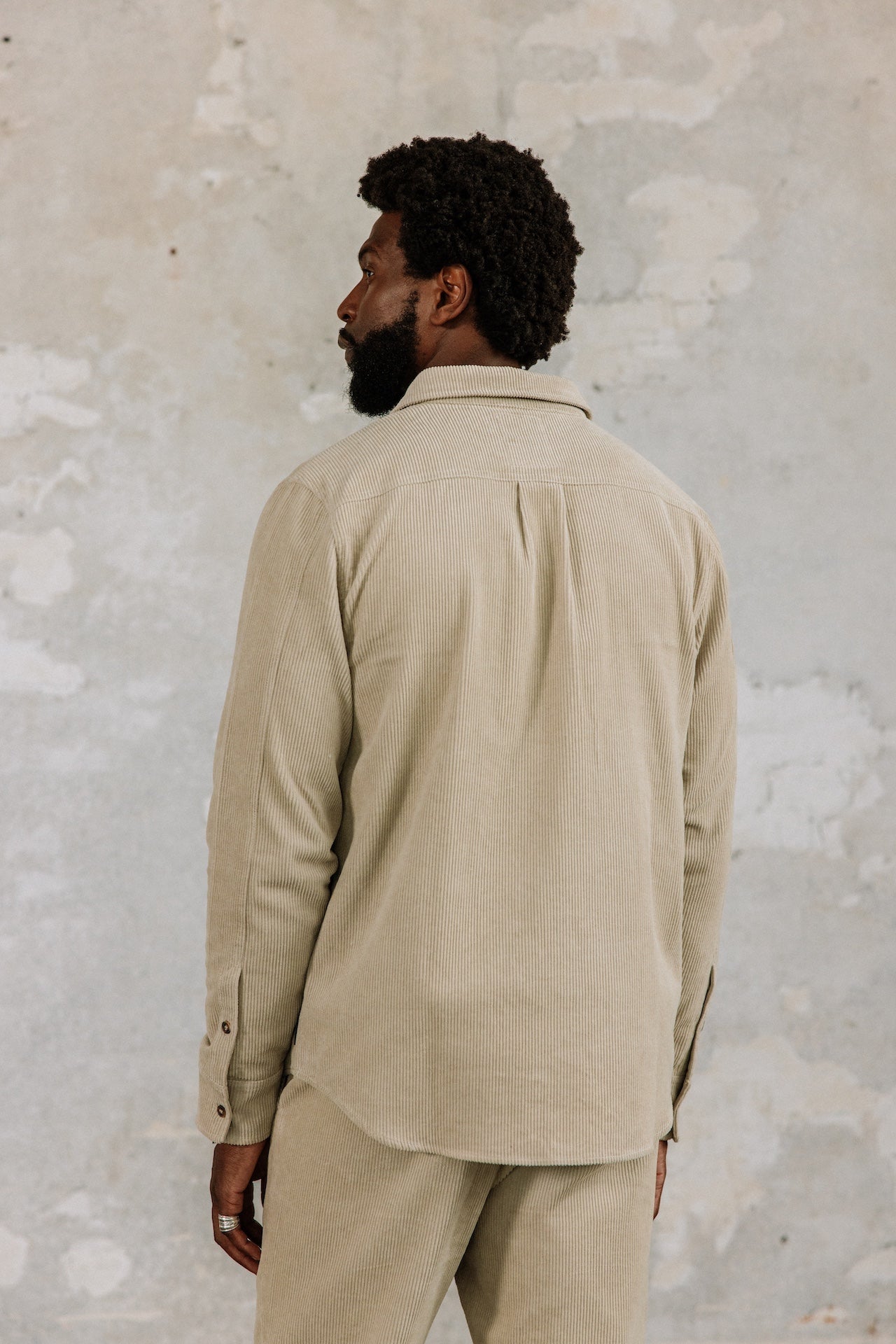 Chemise en velours Hombres Paolo Corduroy abbey stone | Freeman T. Porter