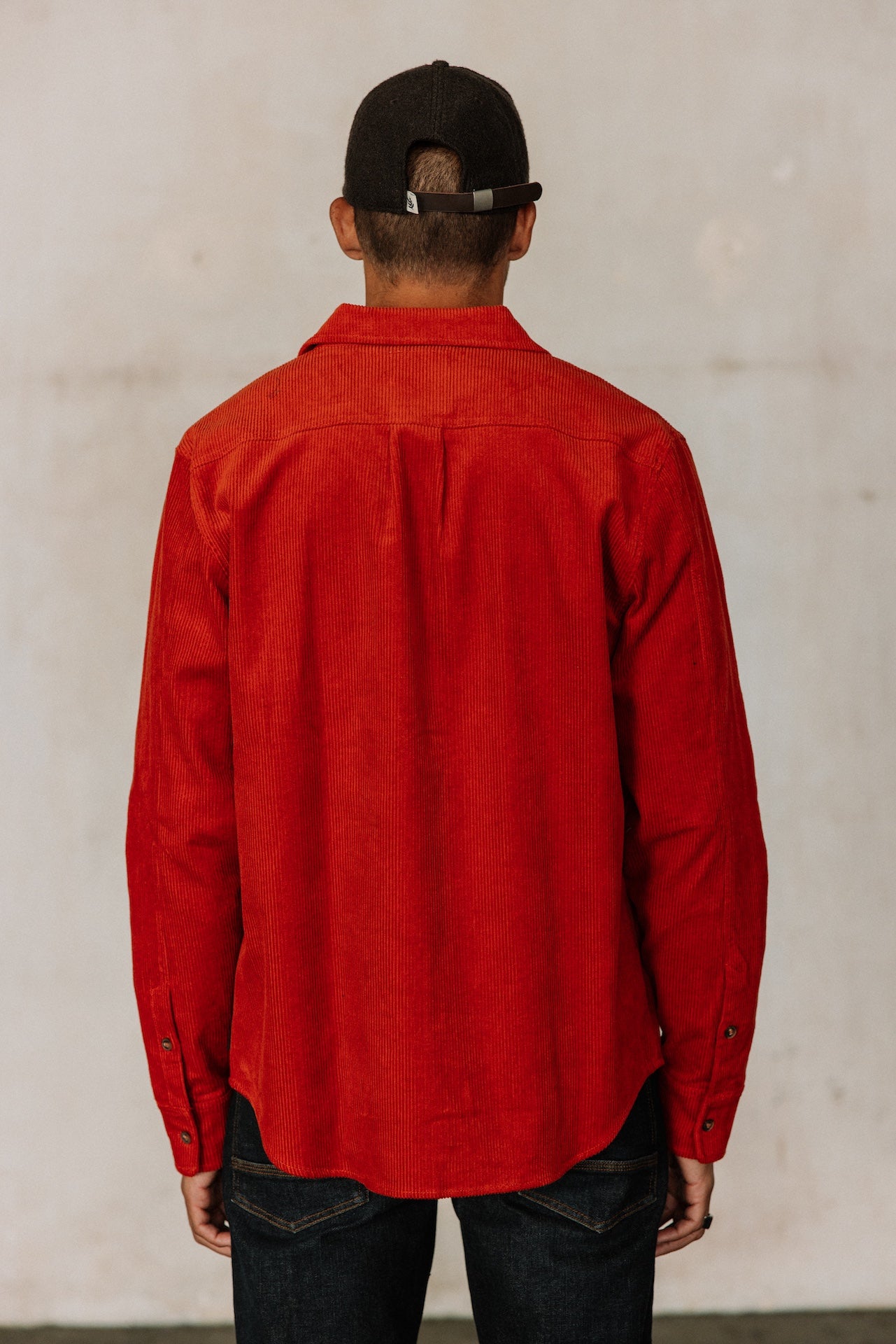 Chemise en velours Hombres Paolo Corduroy mecca orange | Freeman T. Porter