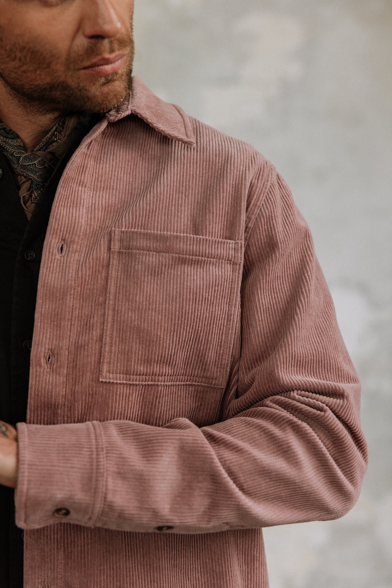 Chemise en velours Hombres Paolo Corduroy lilas | Freeman T. Porter