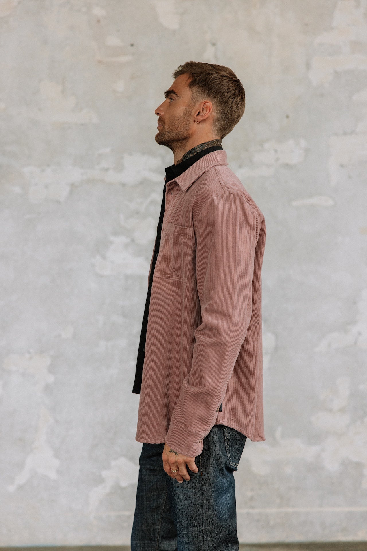 Chemise en velours Hombres Paolo Corduroy lilas | Freeman T. Porter