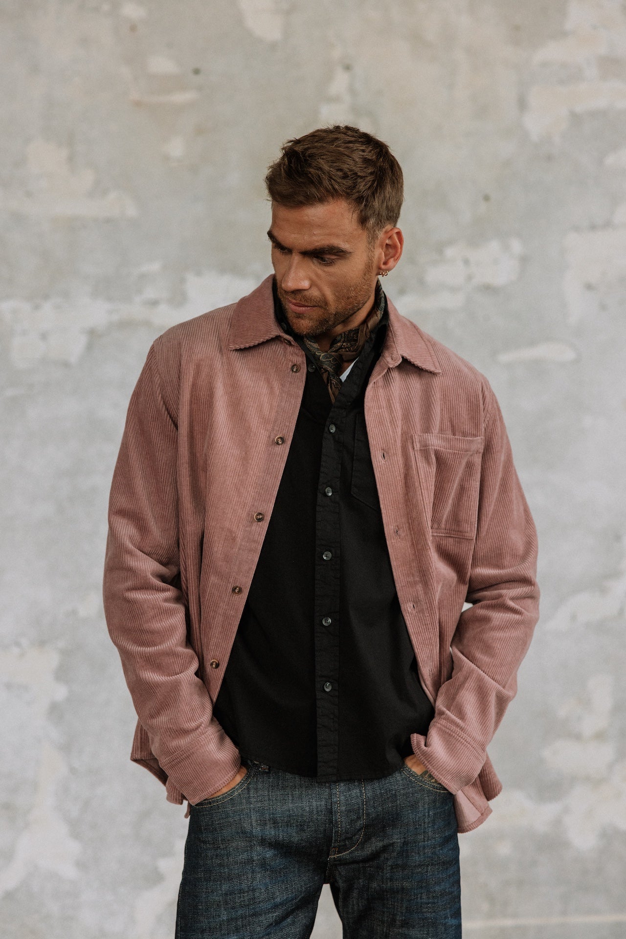 Chemise en velours Hombres Paolo Corduroy lilas | Freeman T. Porter