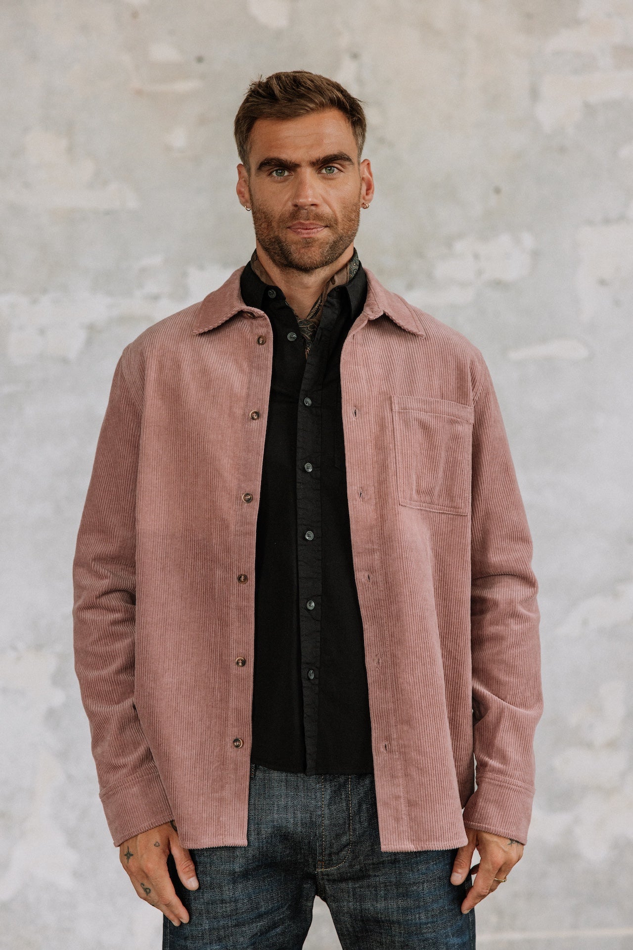 Chemise en velours Hombres Paolo Corduroy lilas | Freeman T. Porter