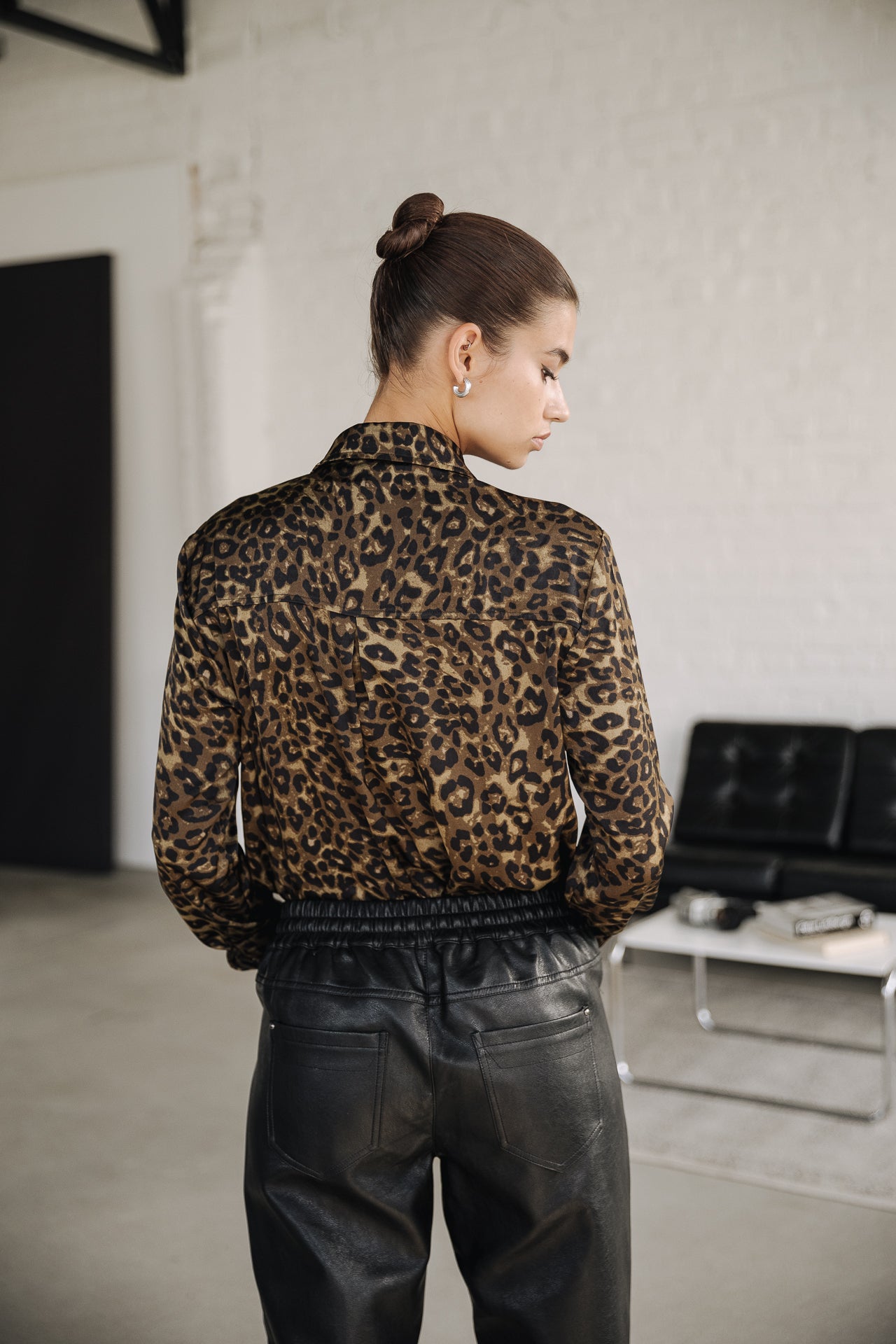 Top manches longues Mujer Corina Leopardo khaki | Freeman T. Porter