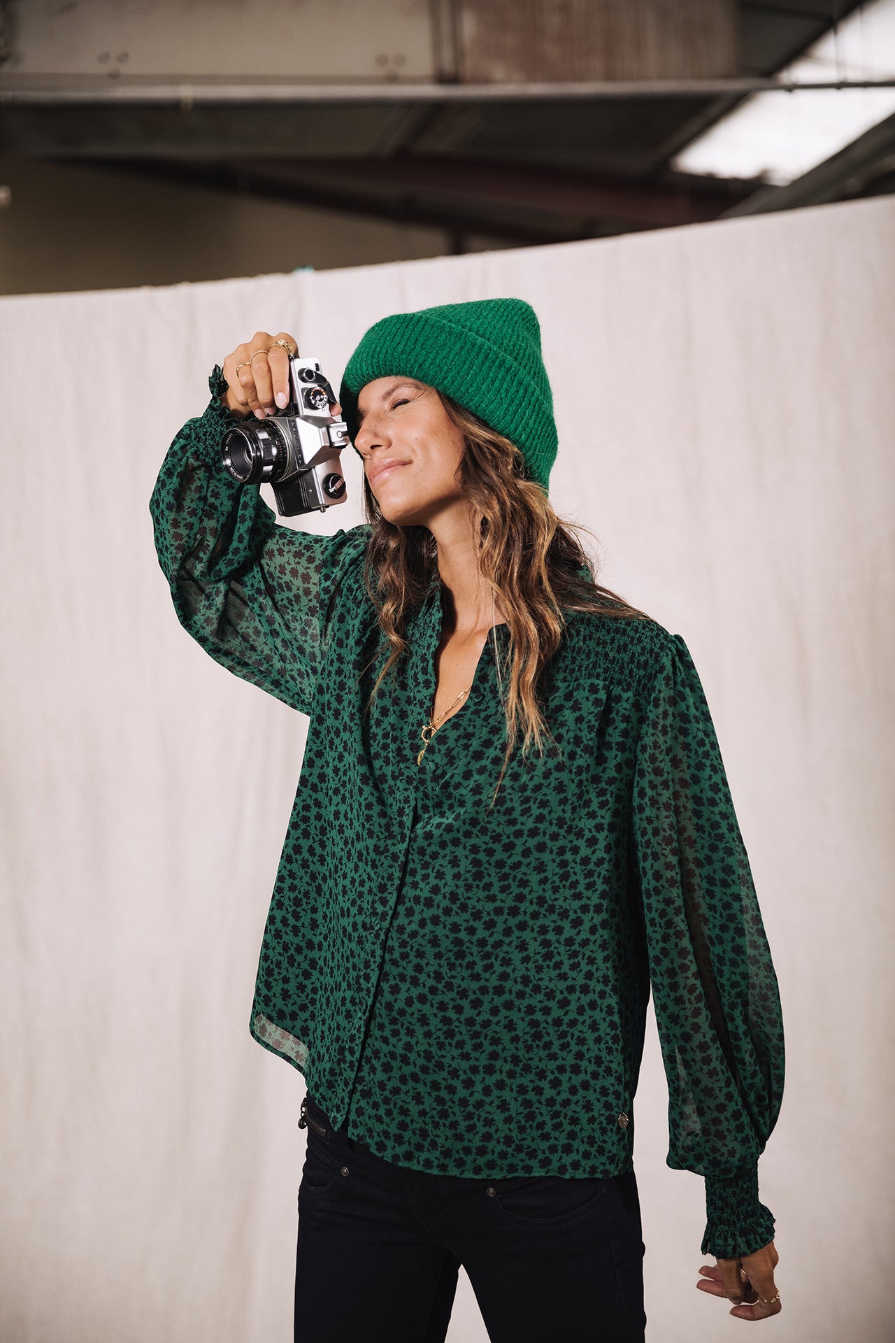 Top manches longues Femme Eloise Clover pine green | Freeman T. Porter