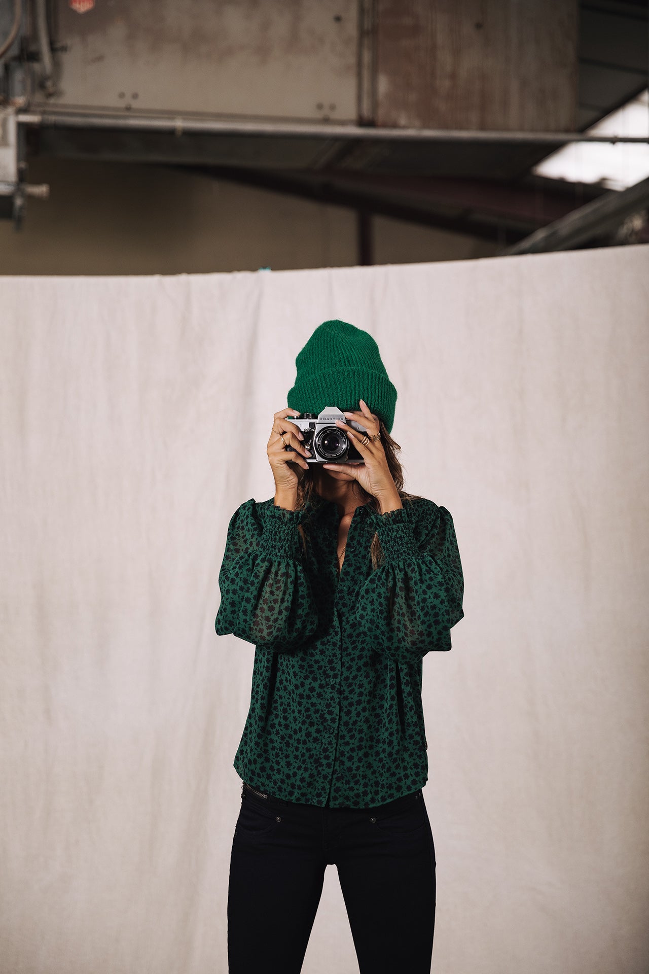 Top manches longues Mujer Eloise Clover pine green | Freeman T. Porter