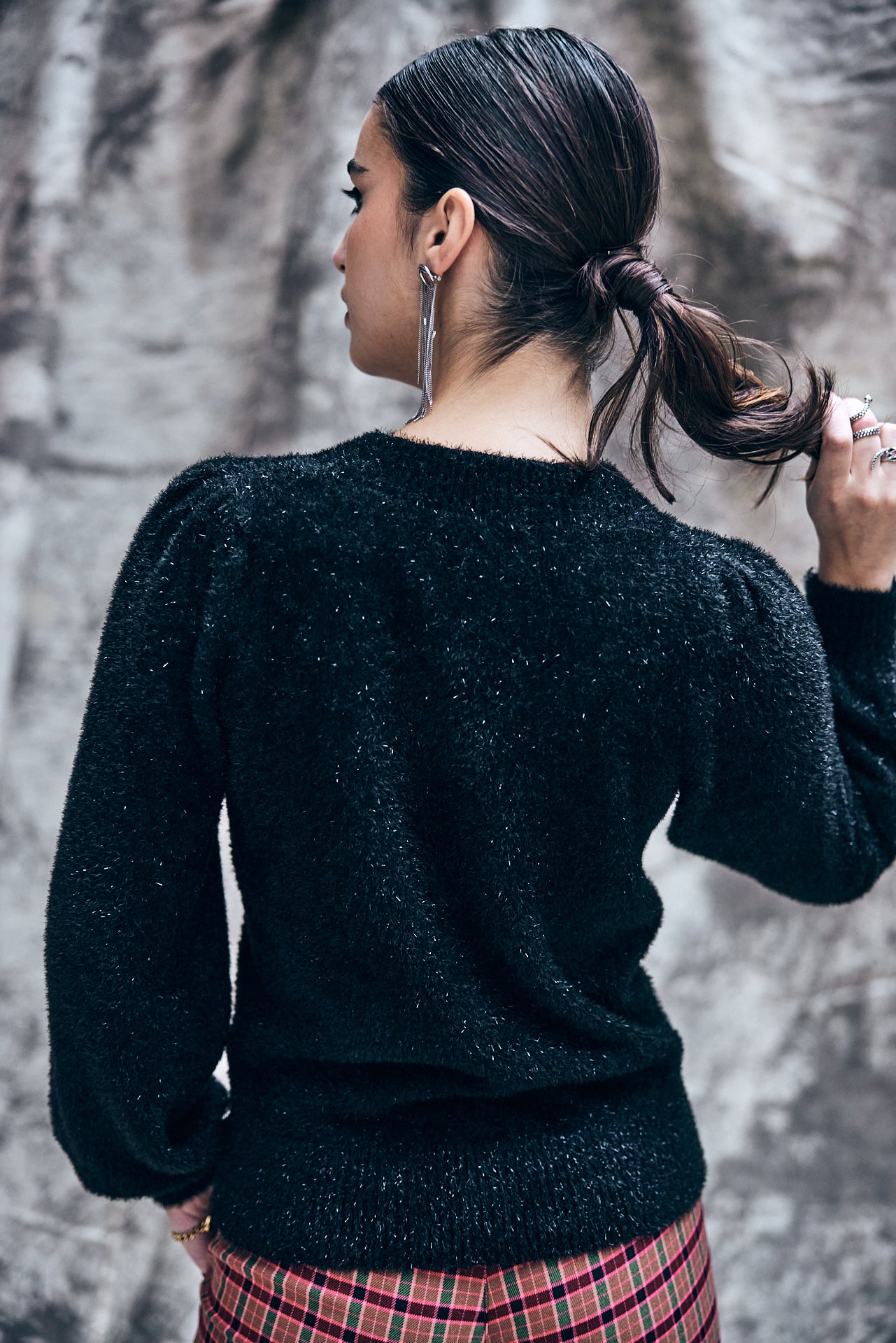 Pull col V Woman Prama black | Freeman T. Porter