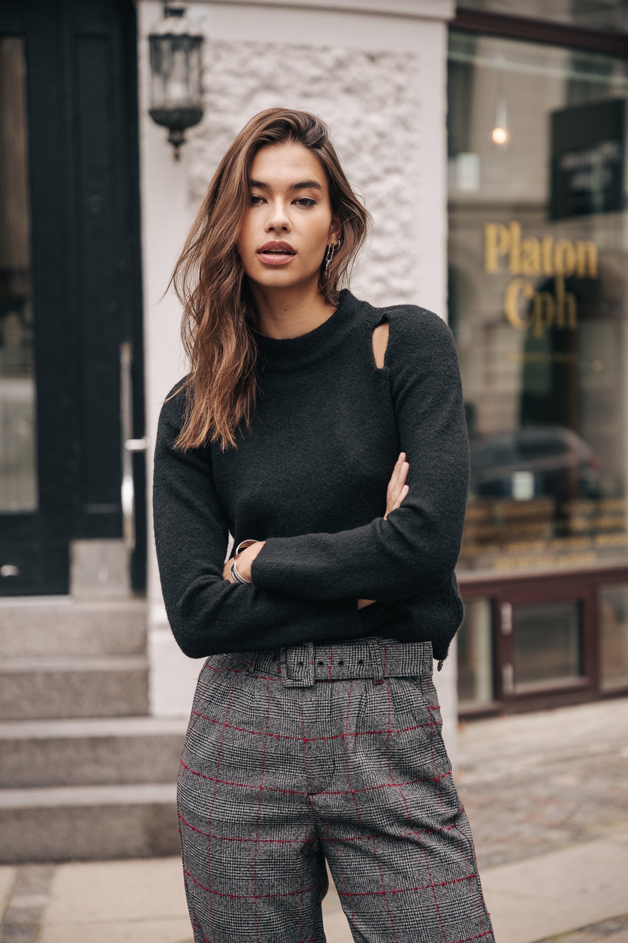 Pull manches longues Femme Perelle black | Freeman T. Porter