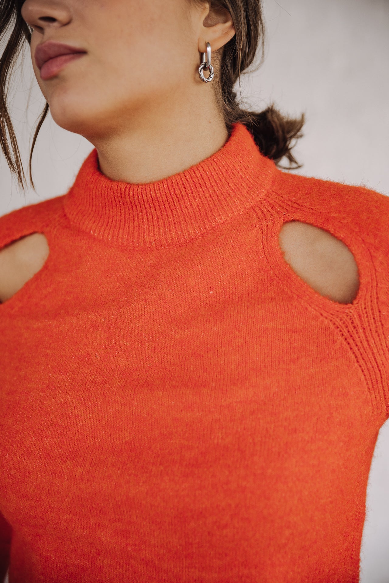 Pull manches longues Frau Perelle vibrant orange | Freeman T. Porter