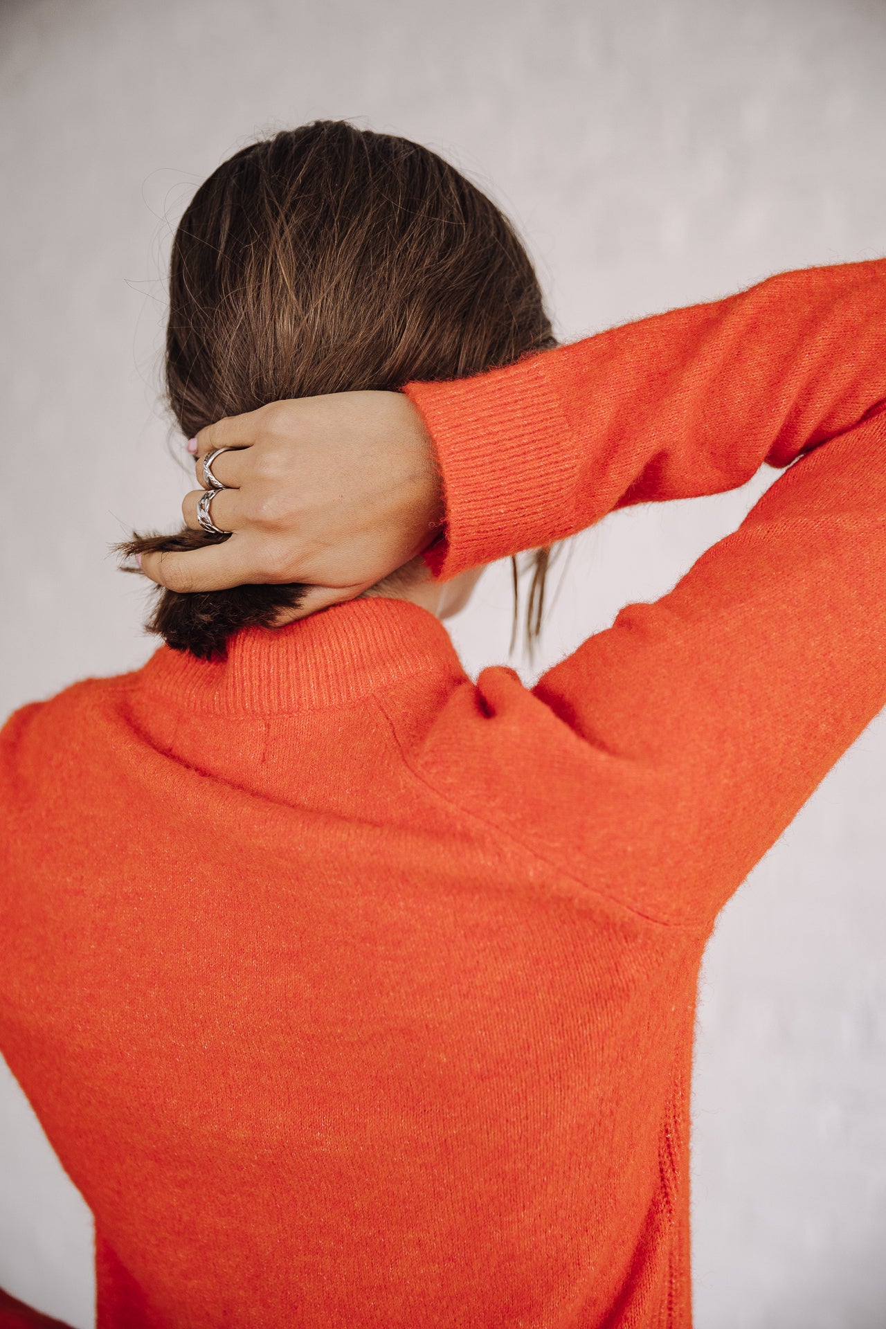 Pull manches longues Frau Perelle vibrant orange | Freeman T. Porter